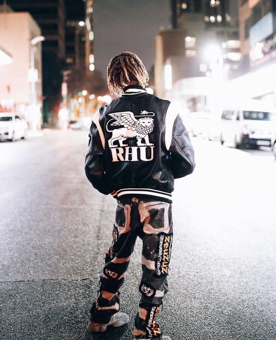 Rhude × Zara Rhude x Zara Rhuigi Leather Varsity Bomber Jacket NEW Size US M / EU 48-50 / 2 - 3 Thumbnail