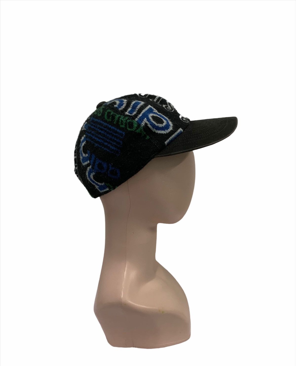 Adidas × Descente × Japanese Brand RARE ‼️ Vintage Japan Adidas Descente All Over Print Hat Cap Size ONE SIZE - 4 Thumbnail