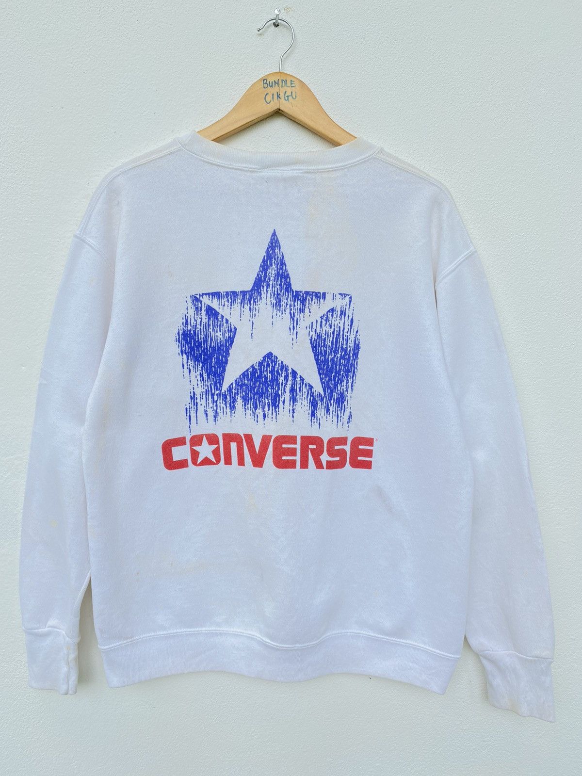 Converse Made In Usa Vintage Vintage Converse Sweatshirt Big Logo Grailed