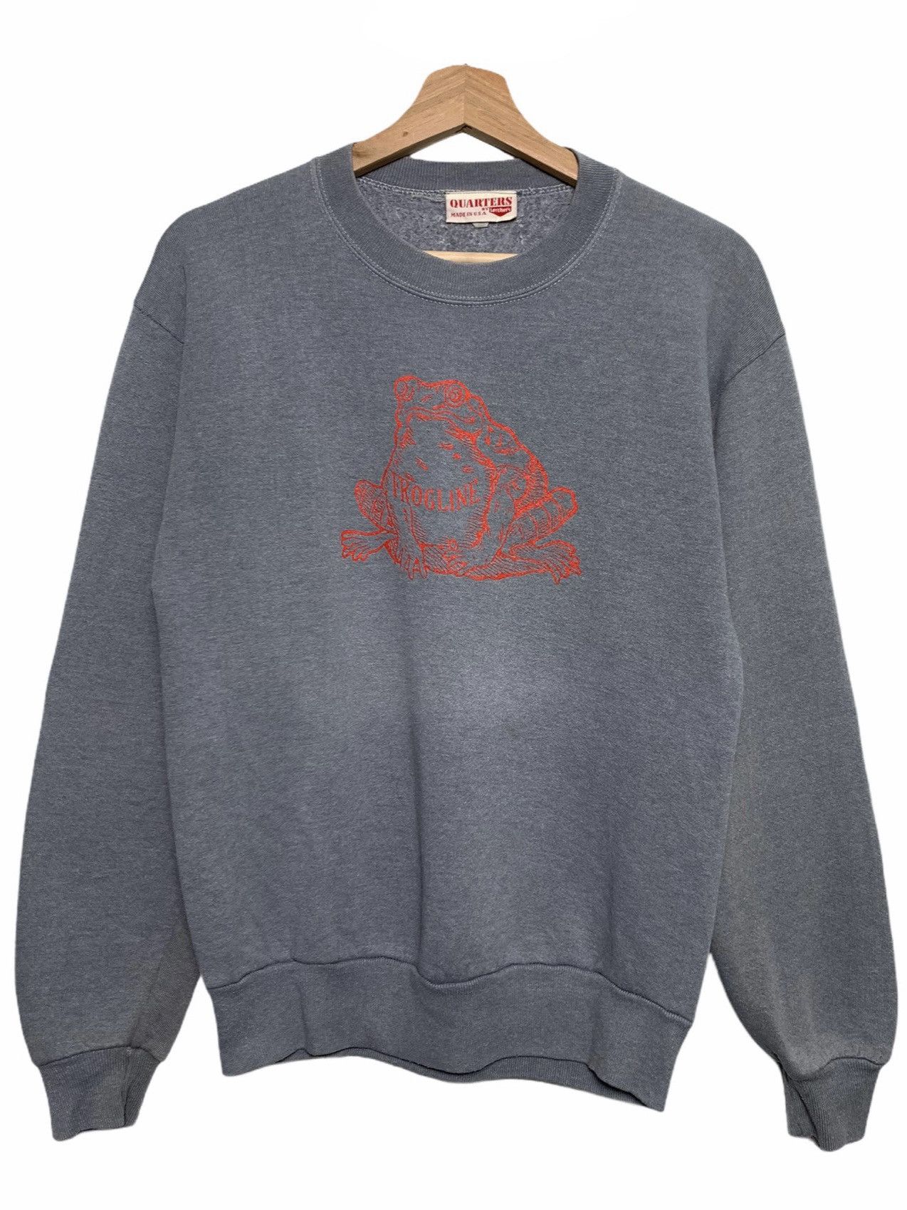 Vintage Vintage Frogline Quarters by Lerchers Crewneck Size US S / EU 44-46 / 1 - 1 Thumbnail