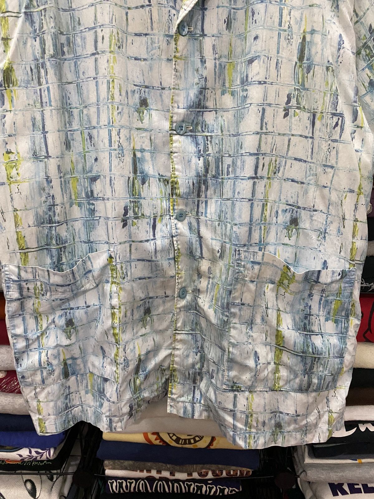 Kenzo VINTAGE KENZO HOMME PRINTED SHIRT Size US M / EU 48-50 / 2 - 4 Thumbnail