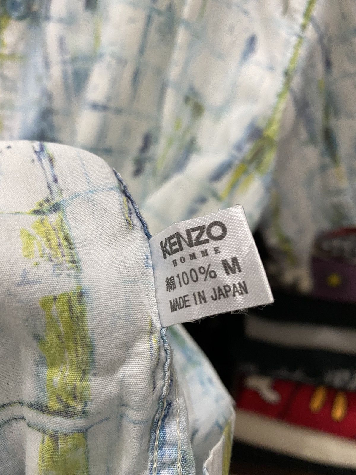 Kenzo VINTAGE KENZO HOMME PRINTED SHIRT Size US M / EU 48-50 / 2 - 8 Thumbnail