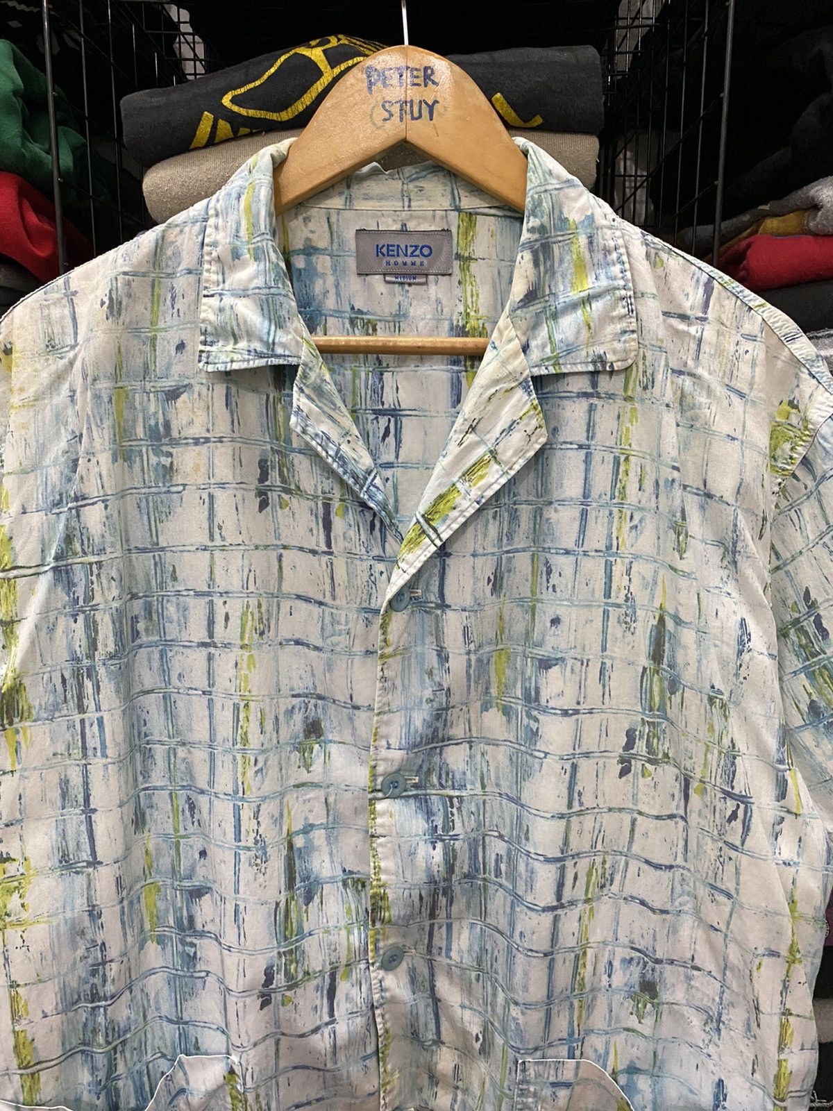 Kenzo VINTAGE KENZO HOMME PRINTED SHIRT Size US M / EU 48-50 / 2 - 3 Thumbnail