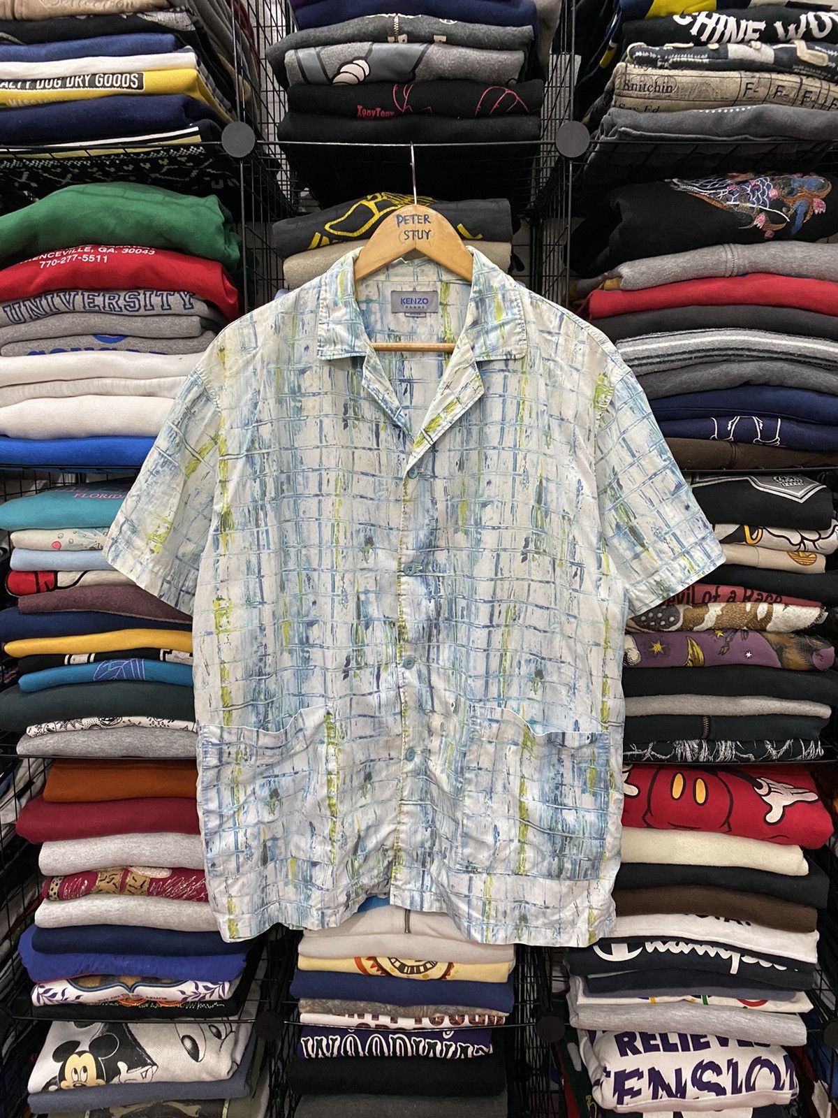 Kenzo VINTAGE KENZO HOMME PRINTED SHIRT Size US M / EU 48-50 / 2 - 1 Thumbnail