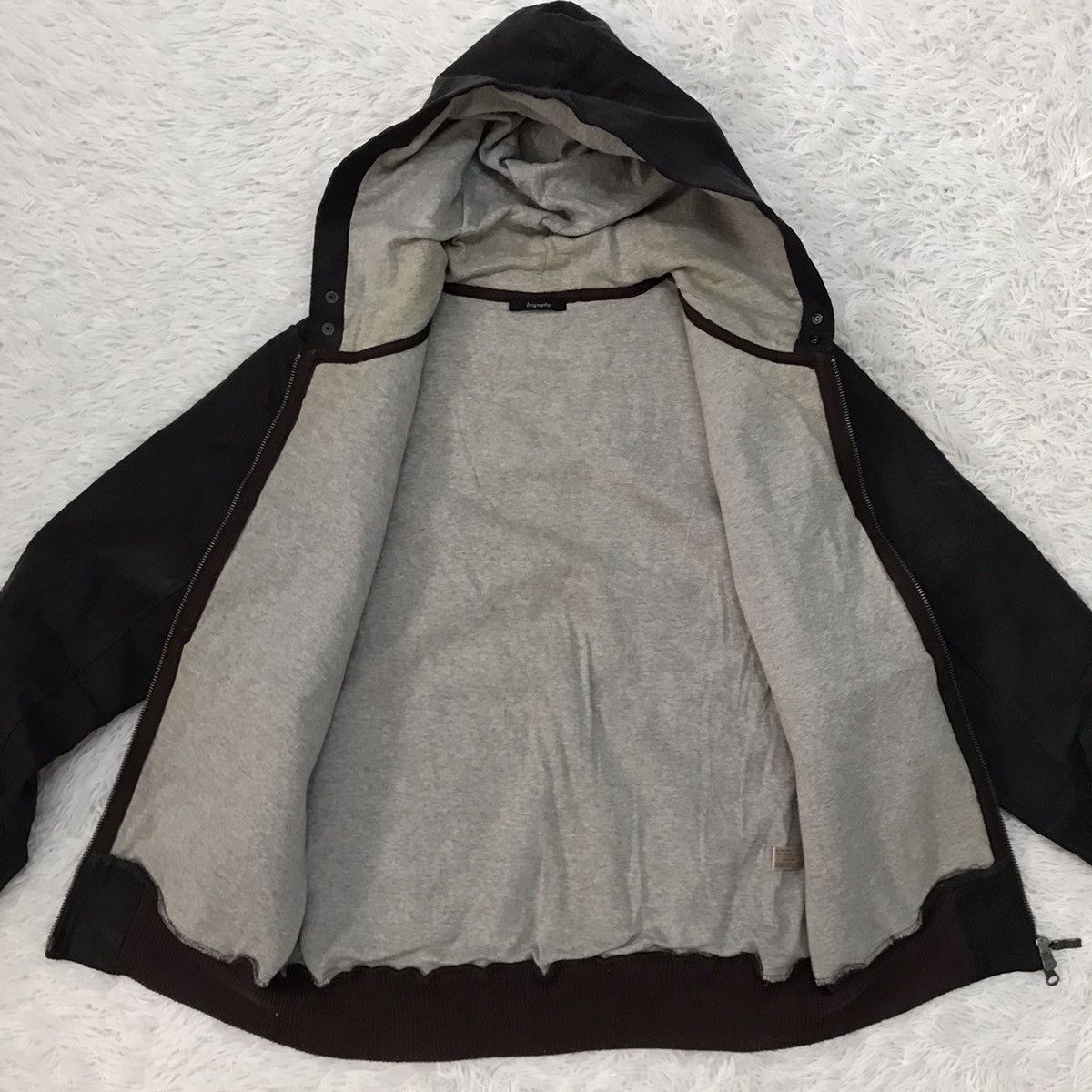 Japanese Brand RARE Biography Jacket Hoodie Made in Japan Size US L / EU 52-54 / 3 - 14 Thumbnail