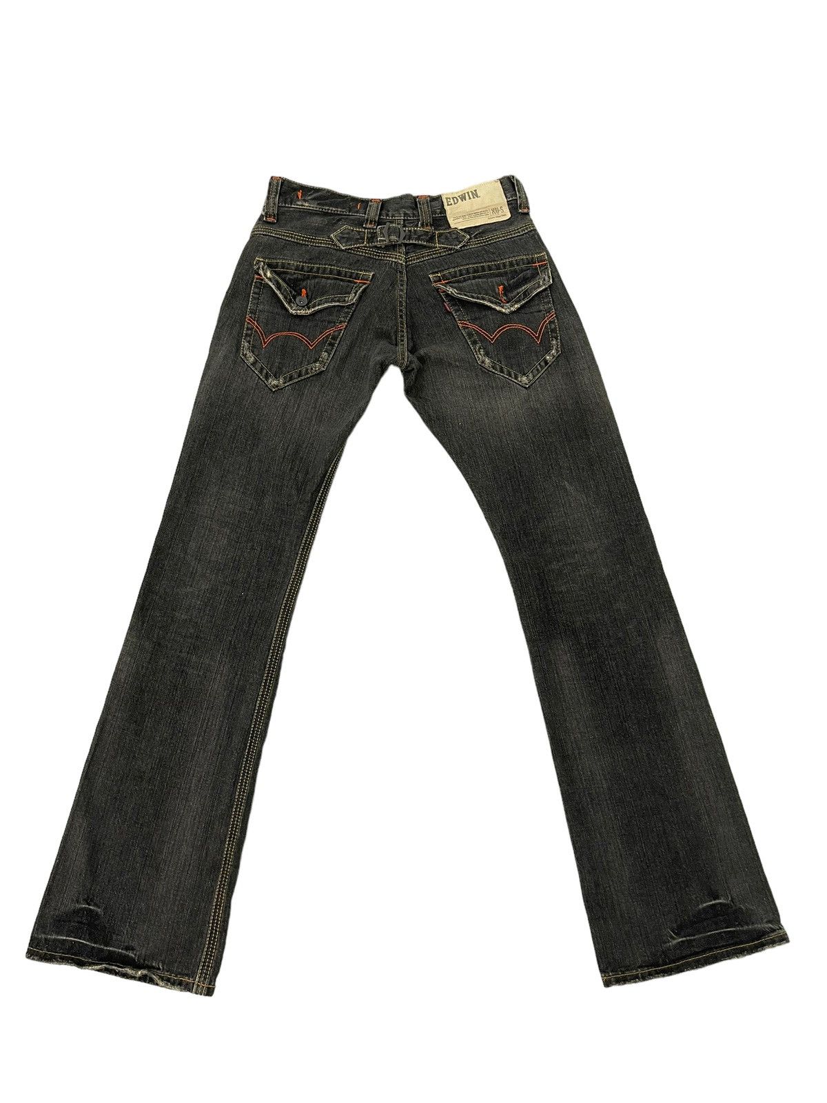 Edwin Flare Jeans Edwin Distress Denim Low Rise Boot Cut 4🟦3 Size US 30 / EU 46 - 11 Thumbnail