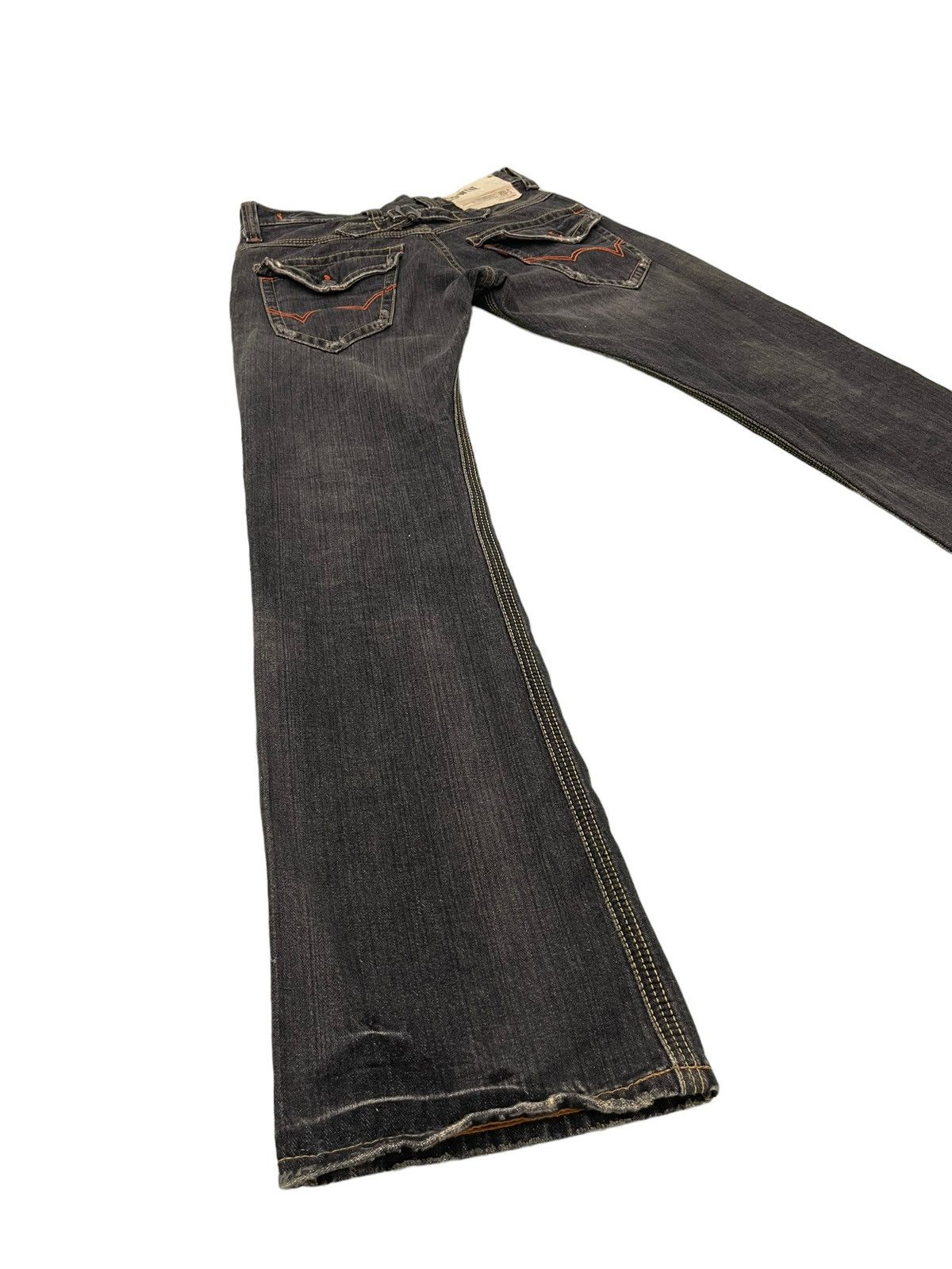 Edwin Flare Jeans Edwin Distress Denim Low Rise Boot Cut 4🟦3 Size US 30 / EU 46 - 12 Thumbnail