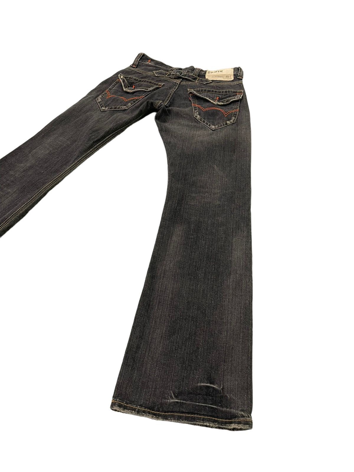 Edwin Flare Jeans Edwin Distress Denim Low Rise Boot Cut 4🟦3 Size US 30 / EU 46 - 13 Thumbnail