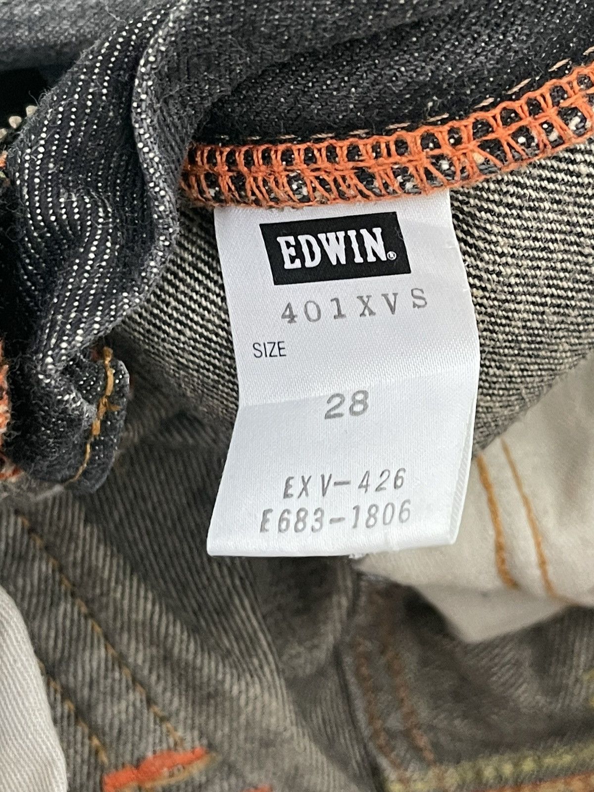 Edwin Flare Jeans Edwin Distress Denim Low Rise Boot Cut 4🟦3 Size US 30 / EU 46 - 20 Thumbnail