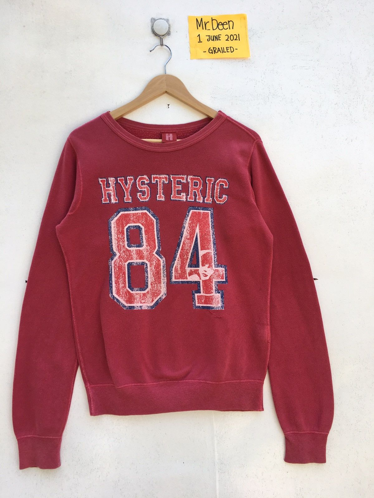 Hysteric Glamour Vintage Hysteric Glamour Numbers 84 Sweatshirt Size US S / EU 44-46 / 1 - 1 Thumbnail