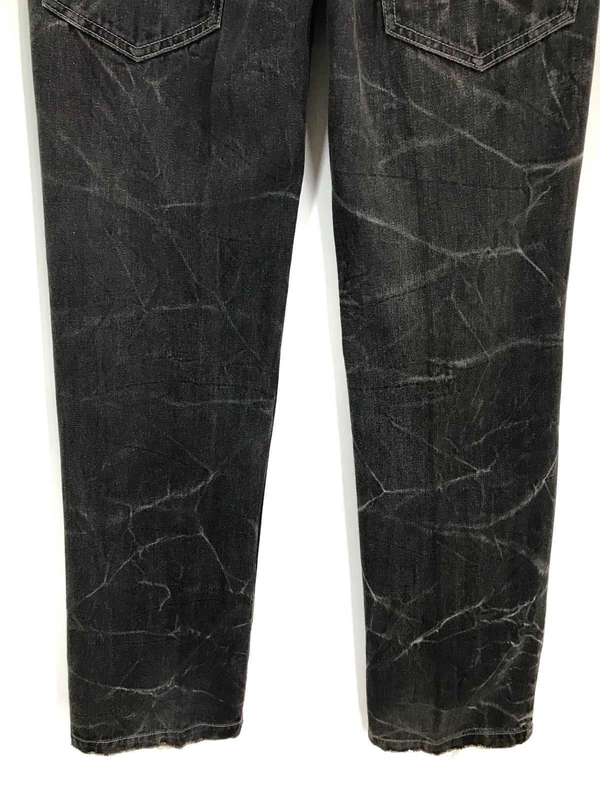Comme des Garcons × Undercover Vintage 90s NYLAUS Japan Double Waist Clawmark Distres Jeans Size US 30 / EU 46 - 10 Thumbnail