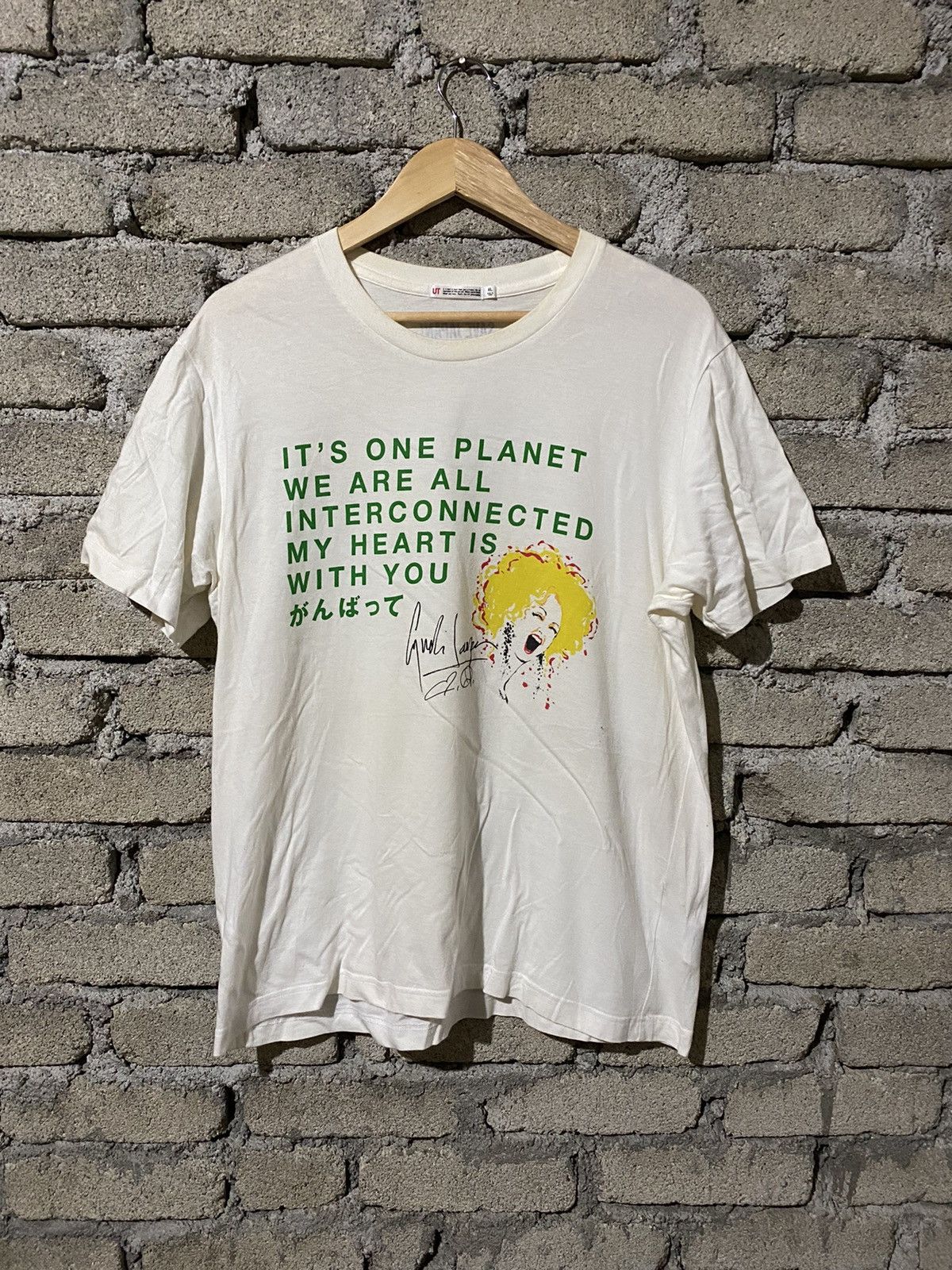 Designer × Uniqlo × Vogue Cyndi Lauper “Save Japan” UT T-Shirt – Limited Edition Tee Size US L / EU 52-54 / 3 - 1 Thumbnail