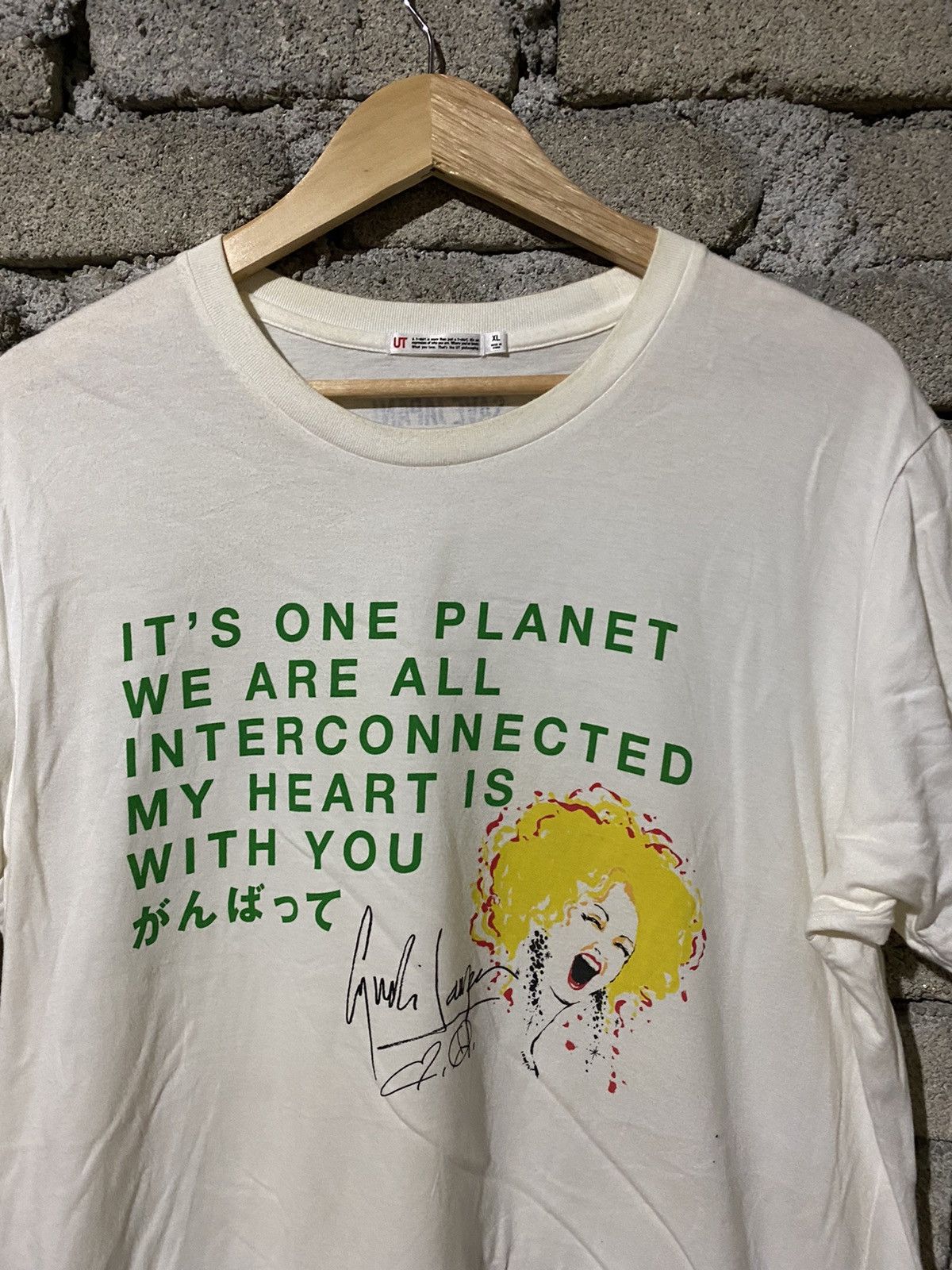 Designer × Uniqlo × Vogue Cyndi Lauper “Save Japan” UT T-Shirt – Limited Edition Tee Size US L / EU 52-54 / 3 - 4 Thumbnail