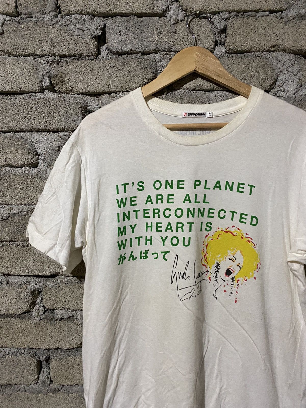 Designer × Uniqlo × Vogue Cyndi Lauper “Save Japan” UT T-Shirt – Limited Edition Tee Size US L / EU 52-54 / 3 - 3 Thumbnail