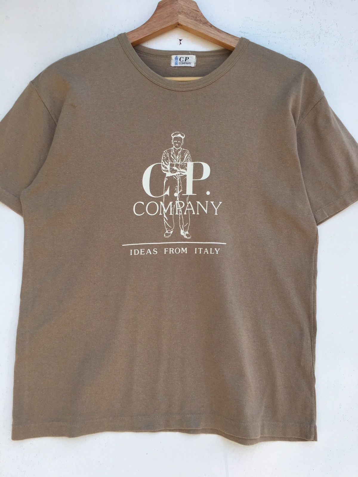 C.P. Company Rare Vintage C.P Company Logo Plain Tshirt Size US S / EU 44-46 / 1 - 5 Thumbnail