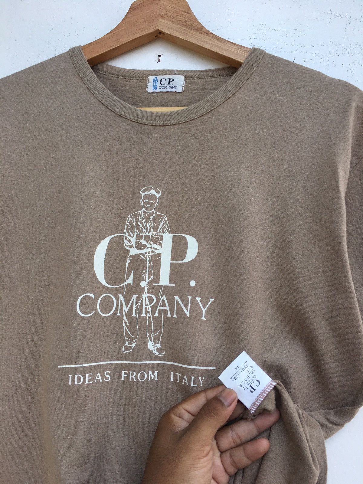 C.P. Company Rare Vintage C.P Company Logo Plain Tshirt Size US S / EU 44-46 / 1 - 8 Thumbnail