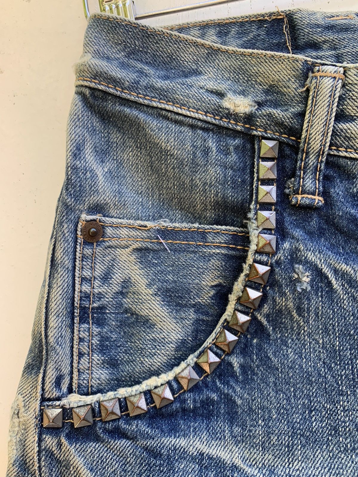 Hysteric Glamour Rare Hysteric Glamour Distressed Metal Spike Jeans Size US 28 / EU 44 - 12 Thumbnail