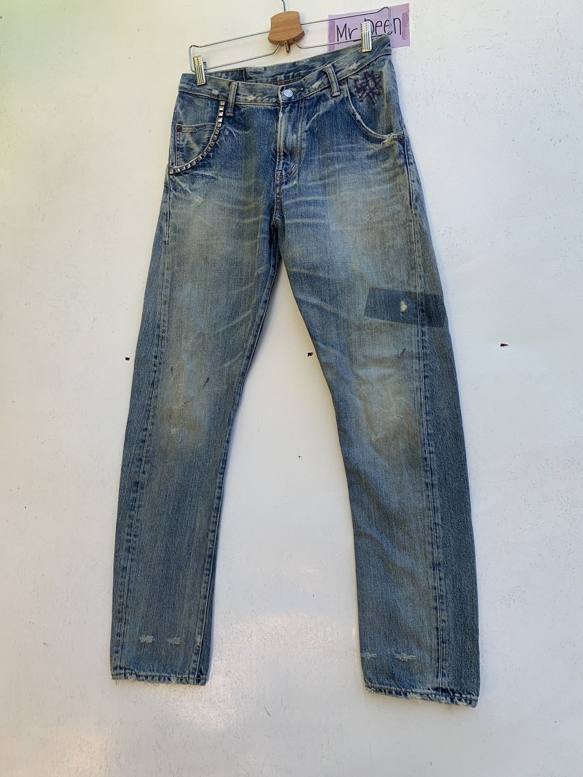 Hysteric Glamour Rare Hysteric Glamour Distressed Metal Spike Jeans Size US 28 / EU 44 - 3 Thumbnail