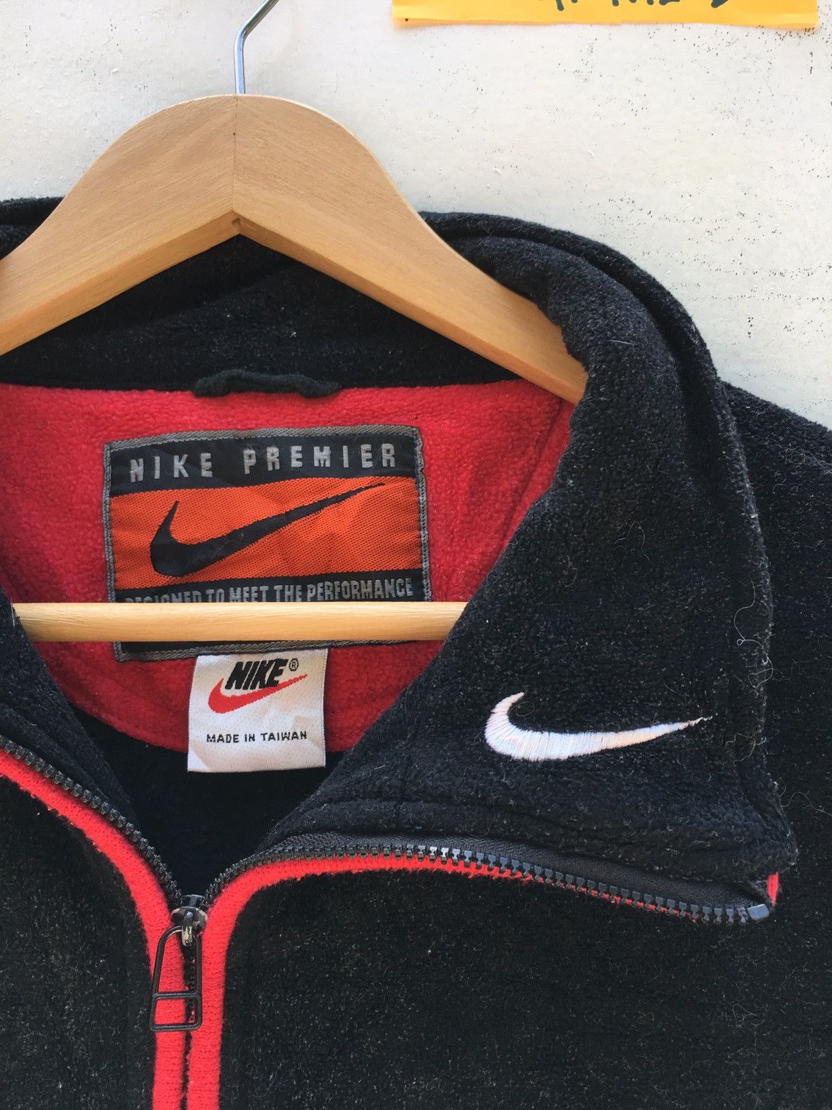 Nike Vintage 90s NIKE Big Logo Fleece Zip Up Sweater Size US M / EU 48-50 / 2 - 11 Thumbnail