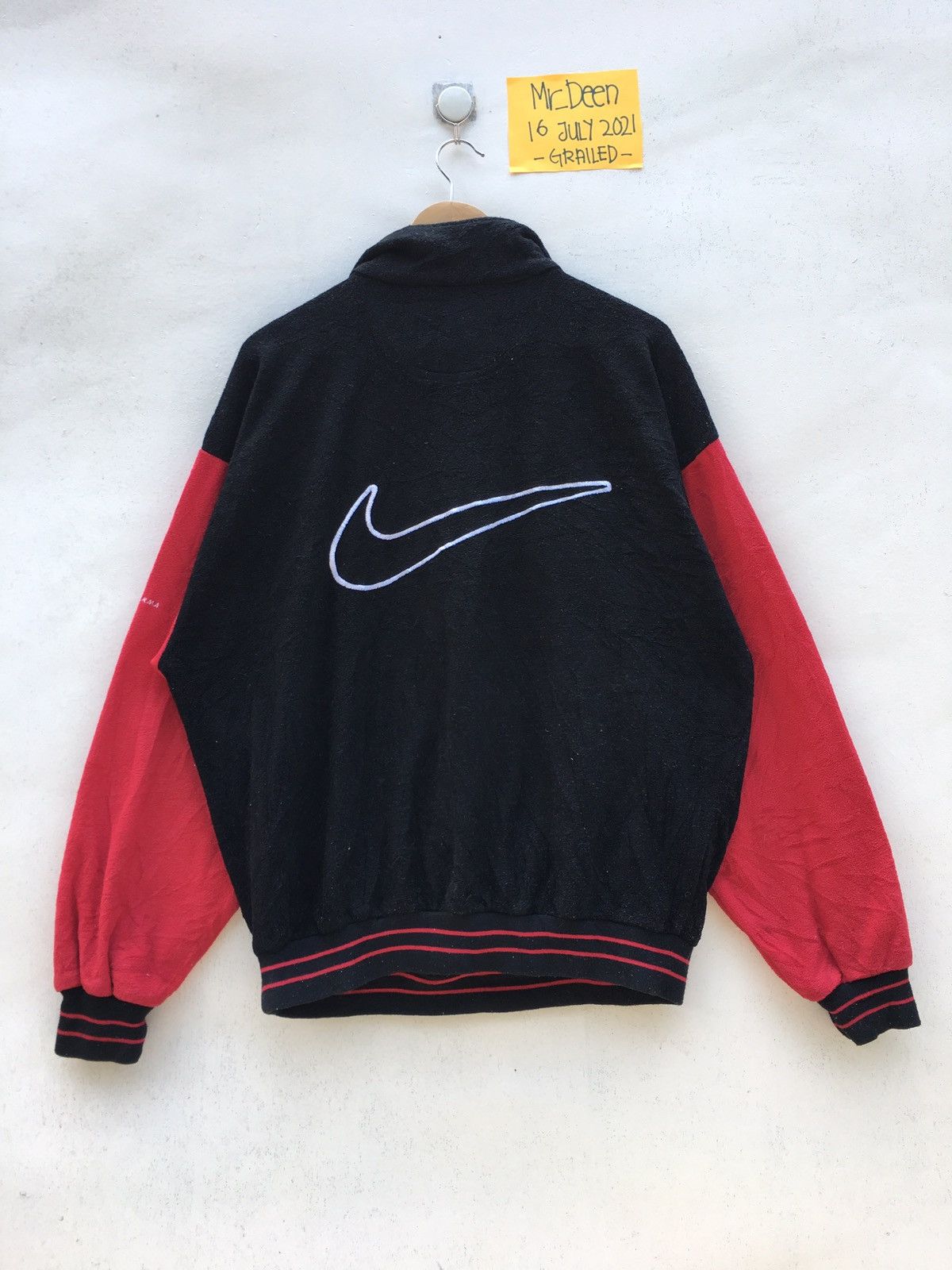 Nike Vintage 90s NIKE Big Logo Fleece Zip Up Sweater Size US M / EU 48-50 / 2 - 4 Thumbnail