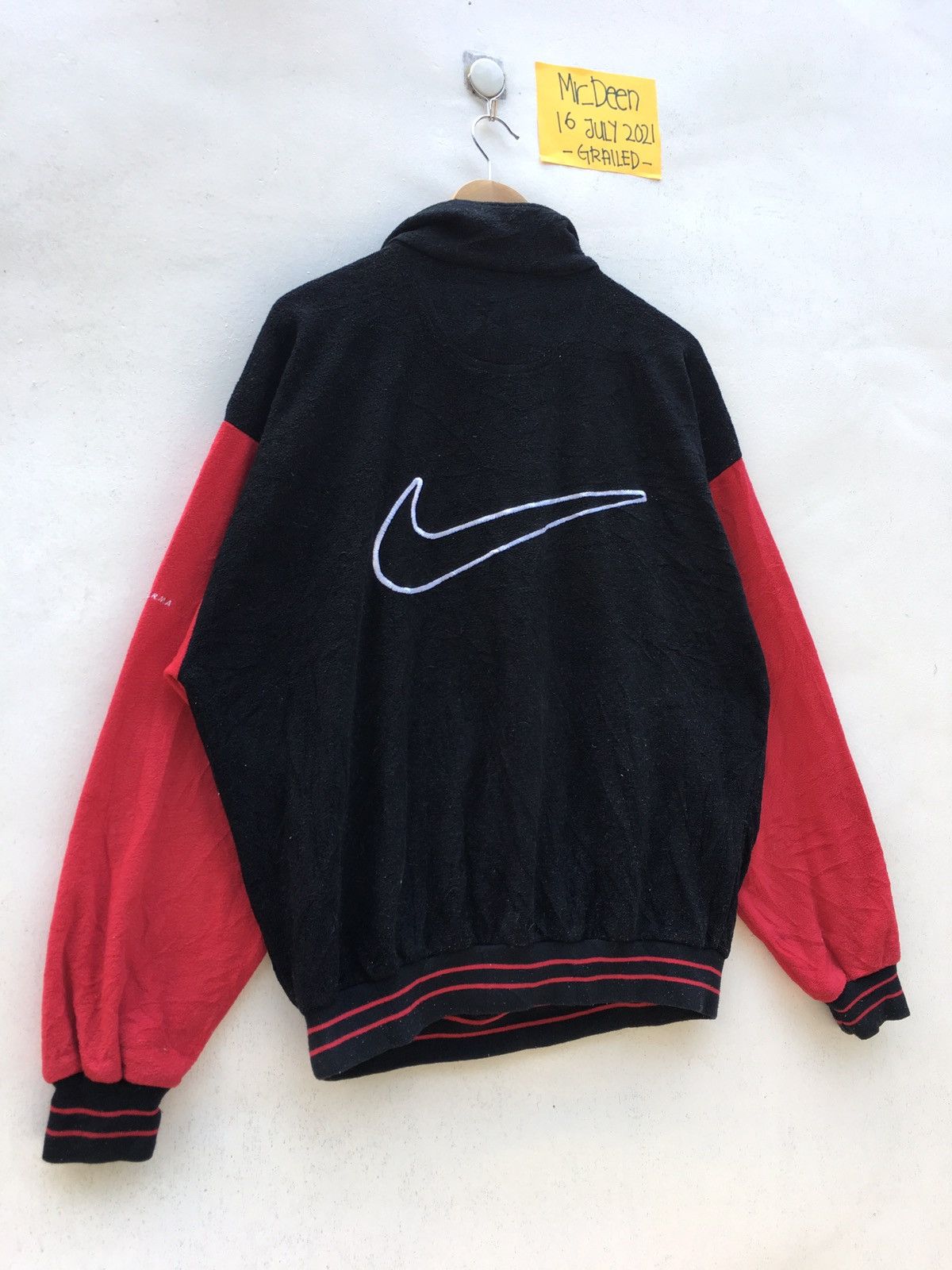 Nike Vintage 90s NIKE Big Logo Fleece Zip Up Sweater Size US M / EU 48-50 / 2 - 3 Thumbnail