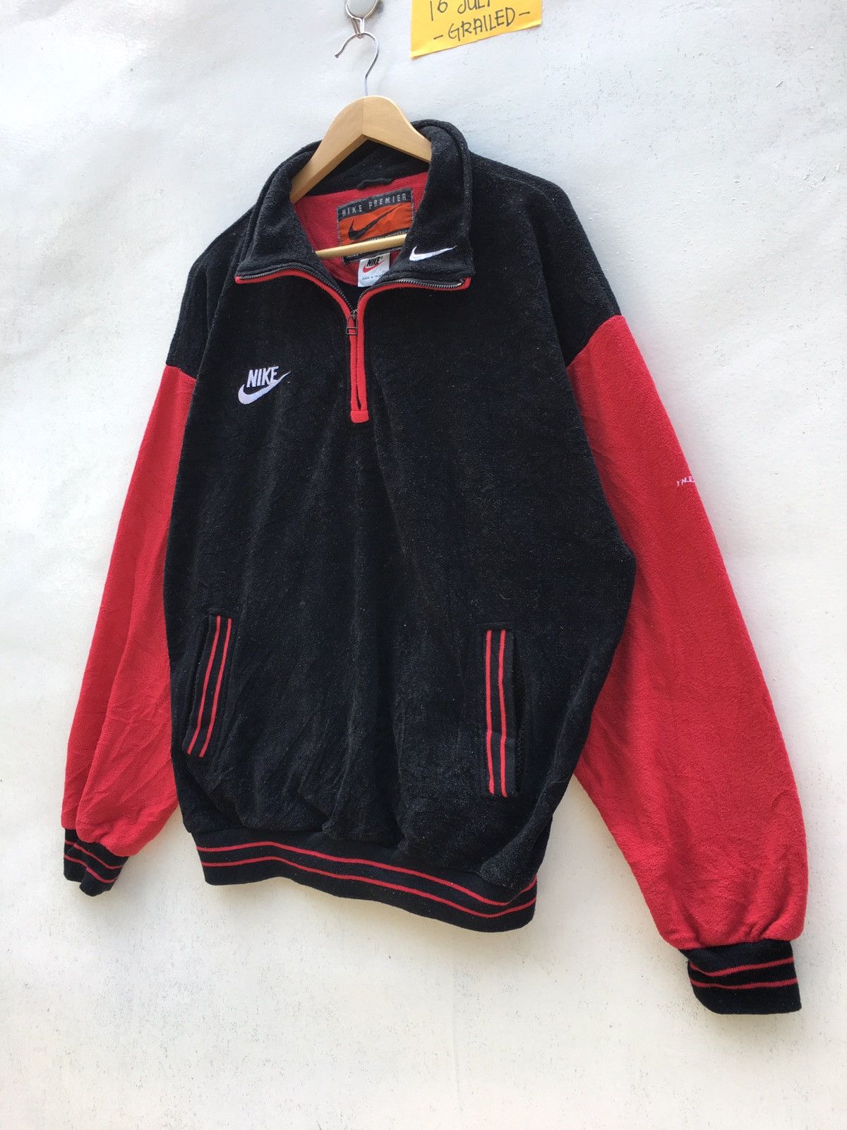 Nike Vintage 90s NIKE Big Logo Fleece Zip Up Sweater Size US M / EU 48-50 / 2 - 6 Thumbnail