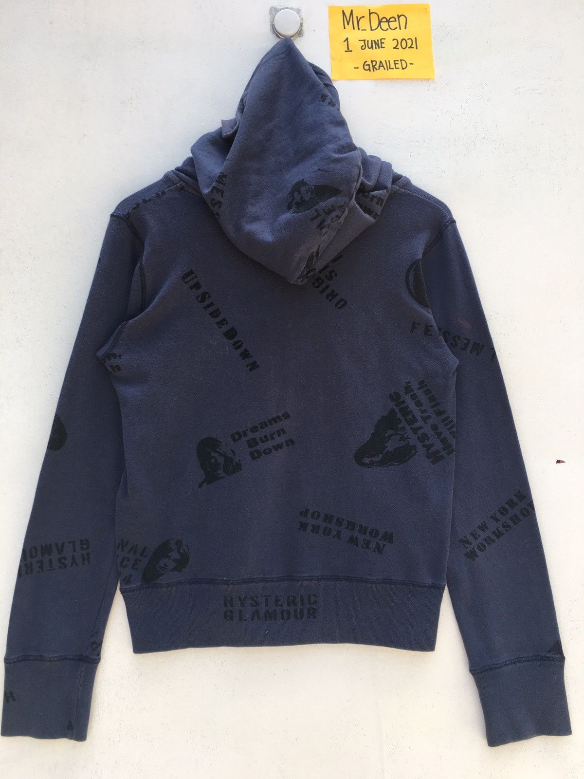 Hysteric Glamour Vintage Rare Hysteric Glamour Half Zip Up Hoodie Size US XS / EU 42 / 0 - 21 Thumbnail