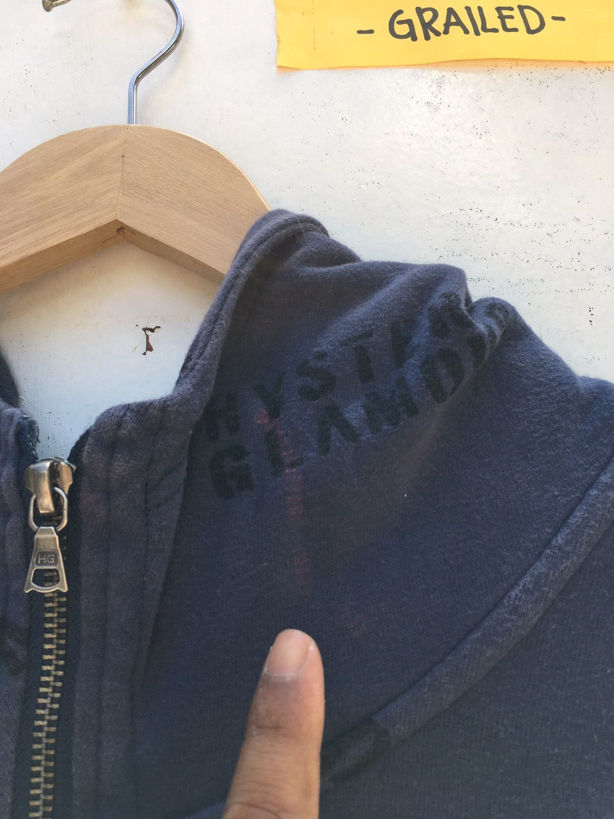 Hysteric Glamour Vintage Rare Hysteric Glamour Half Zip Up Hoodie Size US XS / EU 42 / 0 - 14 Thumbnail