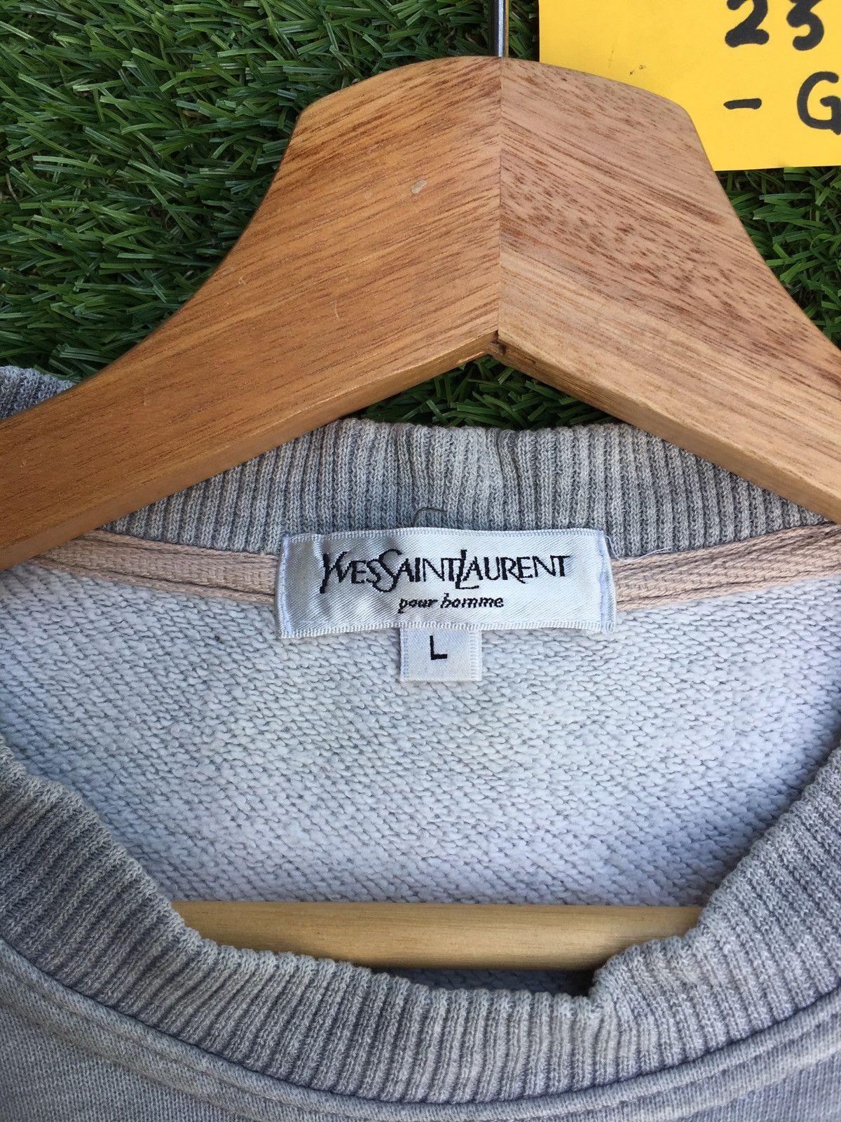 Yves Saint Laurent Vintage Yves Saint Laurent YSL Biglogo Spellout Sweatshirt Size US M / EU 48-50 / 2 - 10 Thumbnail