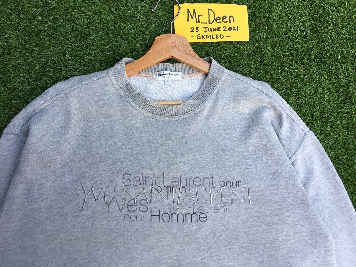 Yves Saint Laurent Vintage Yves Saint Laurent YSL Biglogo Spellout Sweatshirt Size US M / EU 48-50 / 2 - 1 Thumbnail