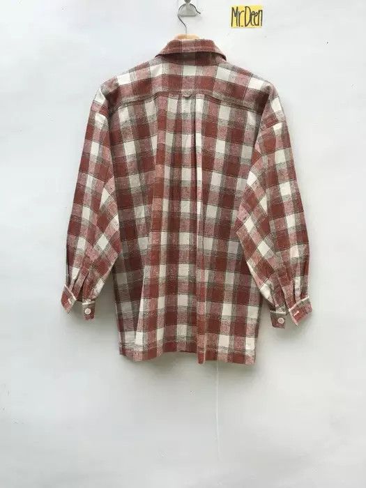 Issey Miyake RARE!! Vintage 90s Issey Miyake Men Flannel Button Up Shirt Size US M / EU 48-50 / 2 - 4 Thumbnail