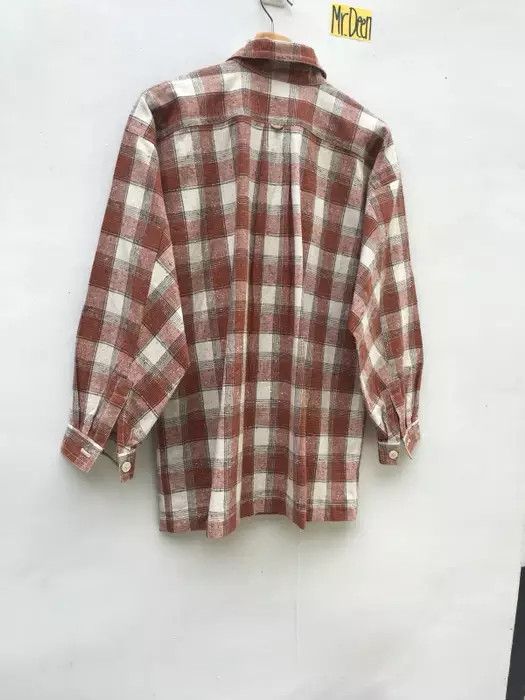 Issey Miyake RARE!! Vintage 90s Issey Miyake Men Flannel Button Up Shirt Size US M / EU 48-50 / 2 - 6 Thumbnail