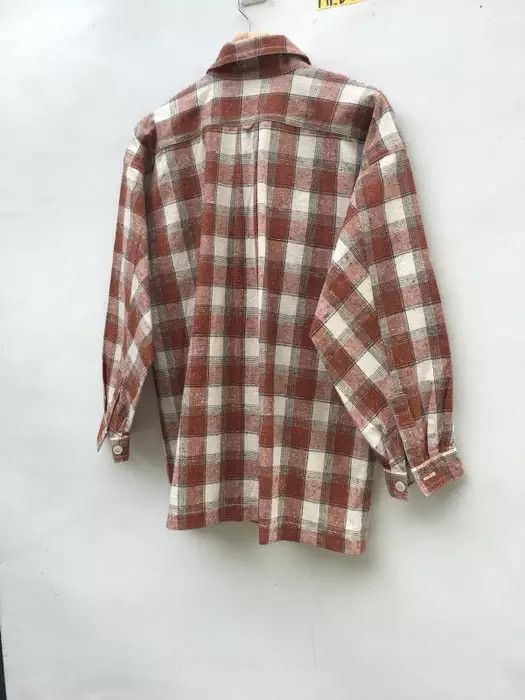 Issey Miyake RARE!! Vintage 90s Issey Miyake Men Flannel Button Up Shirt Size US M / EU 48-50 / 2 - 5 Thumbnail