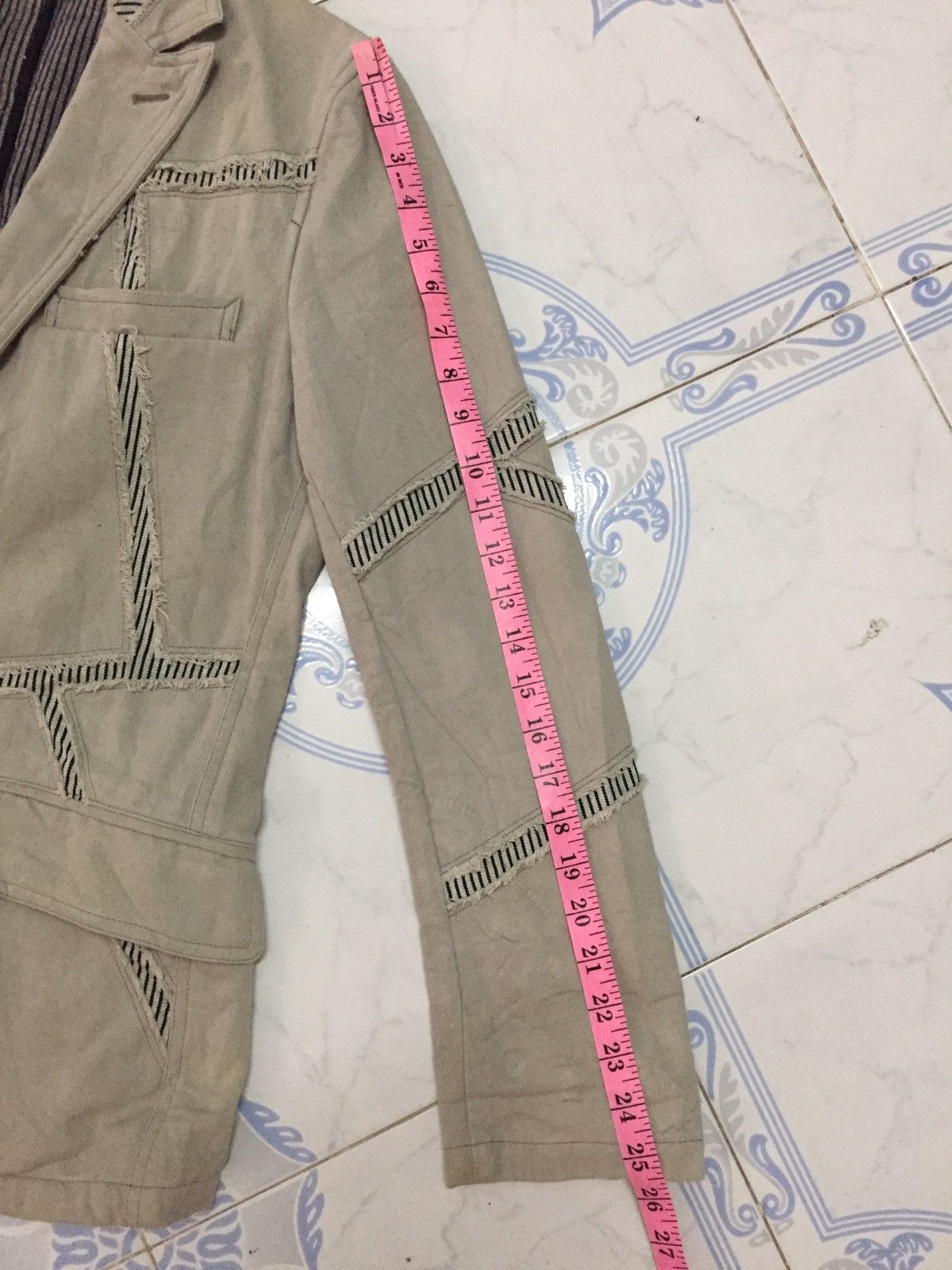 Japanese Brand Edge Rupert Distress Mosaic Patches Jacket Like Greg Lauren Size US M / EU 48-50 / 2 - 23 Thumbnail