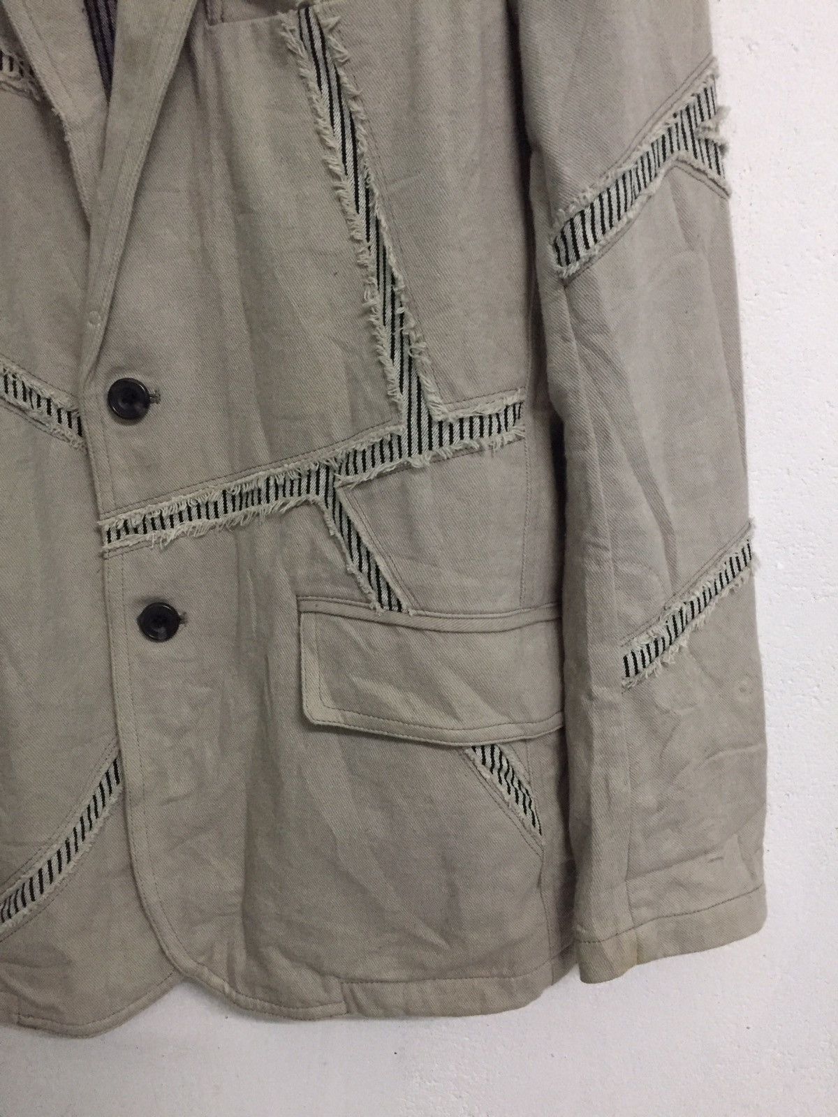 Japanese Brand Edge Rupert Distress Mosaic Patches Jacket Like Greg Lauren Size US M / EU 48-50 / 2 - 6 Thumbnail