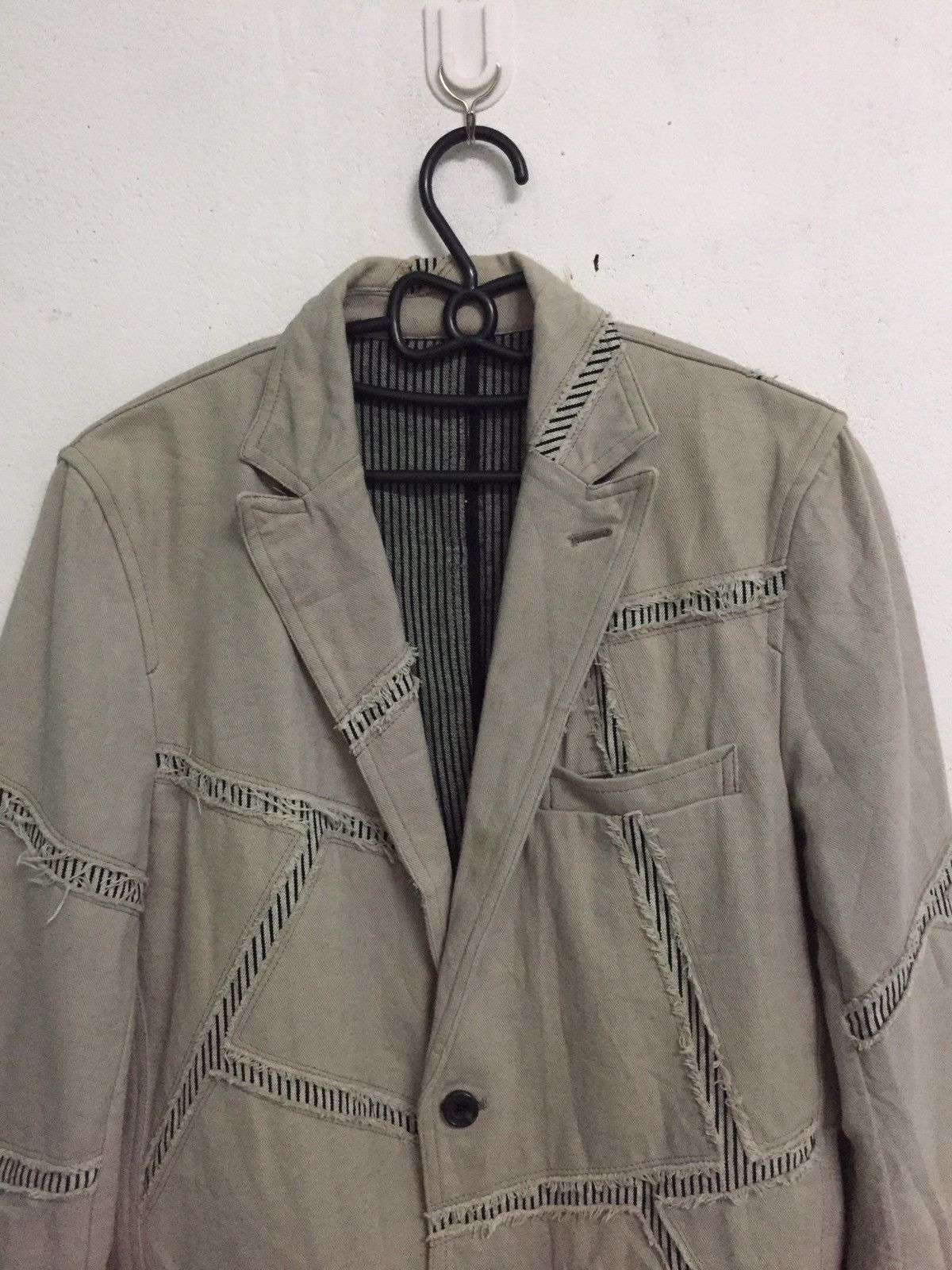 Japanese Brand Edge Rupert Distress Mosaic Patches Jacket Like Greg Lauren Size US M / EU 48-50 / 2 - 7 Thumbnail