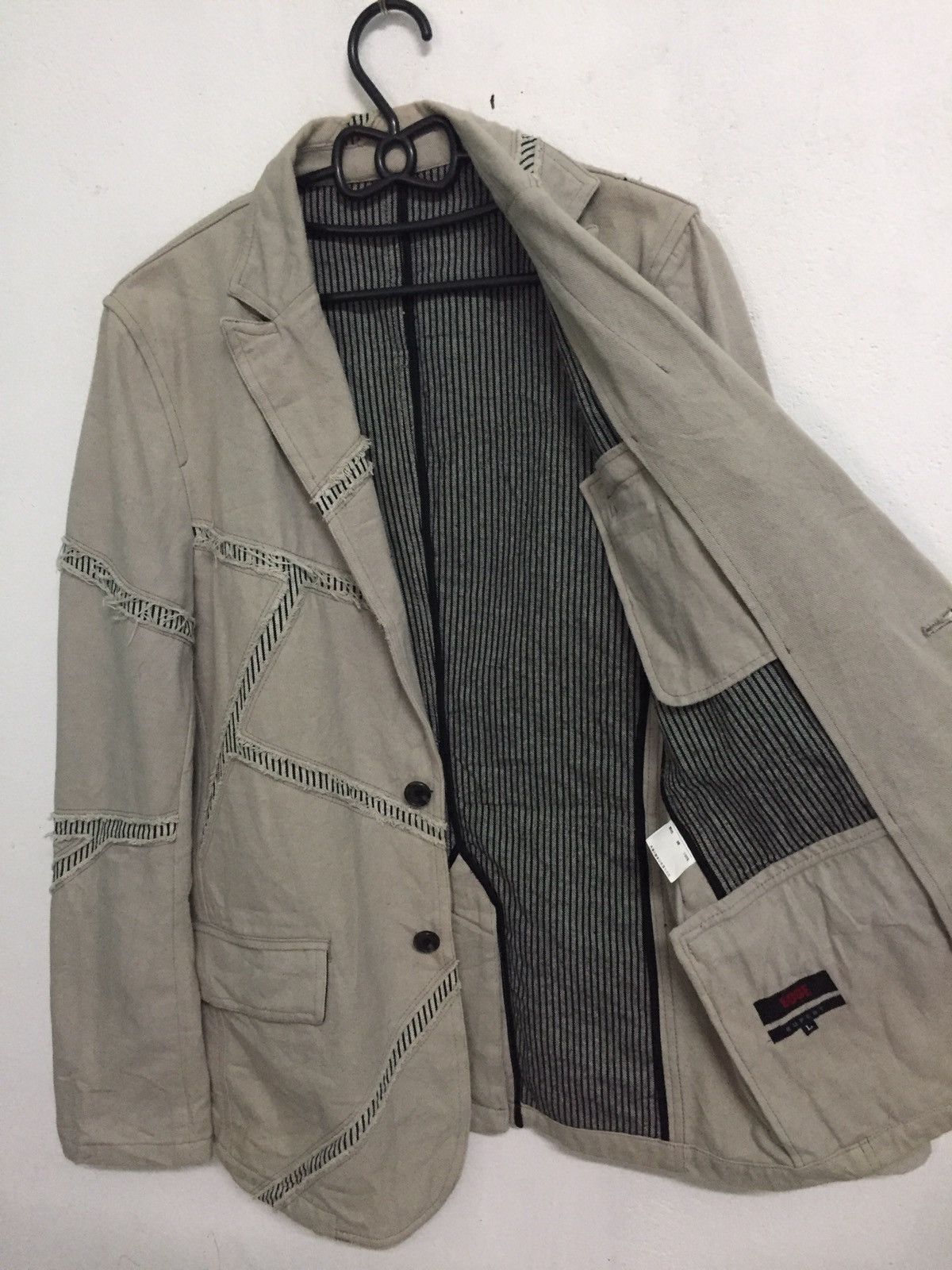 Japanese Brand Edge Rupert Distress Mosaic Patches Jacket Like Greg Lauren Size US M / EU 48-50 / 2 - 15 Thumbnail