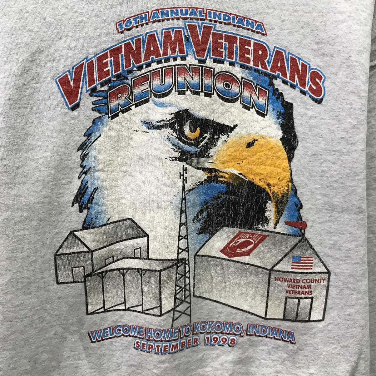 Vintage Vintage Vietnam Veterans Reunion Pow Mia Sweatshirt Size US S / EU 44-46 / 1 - 5 Thumbnail