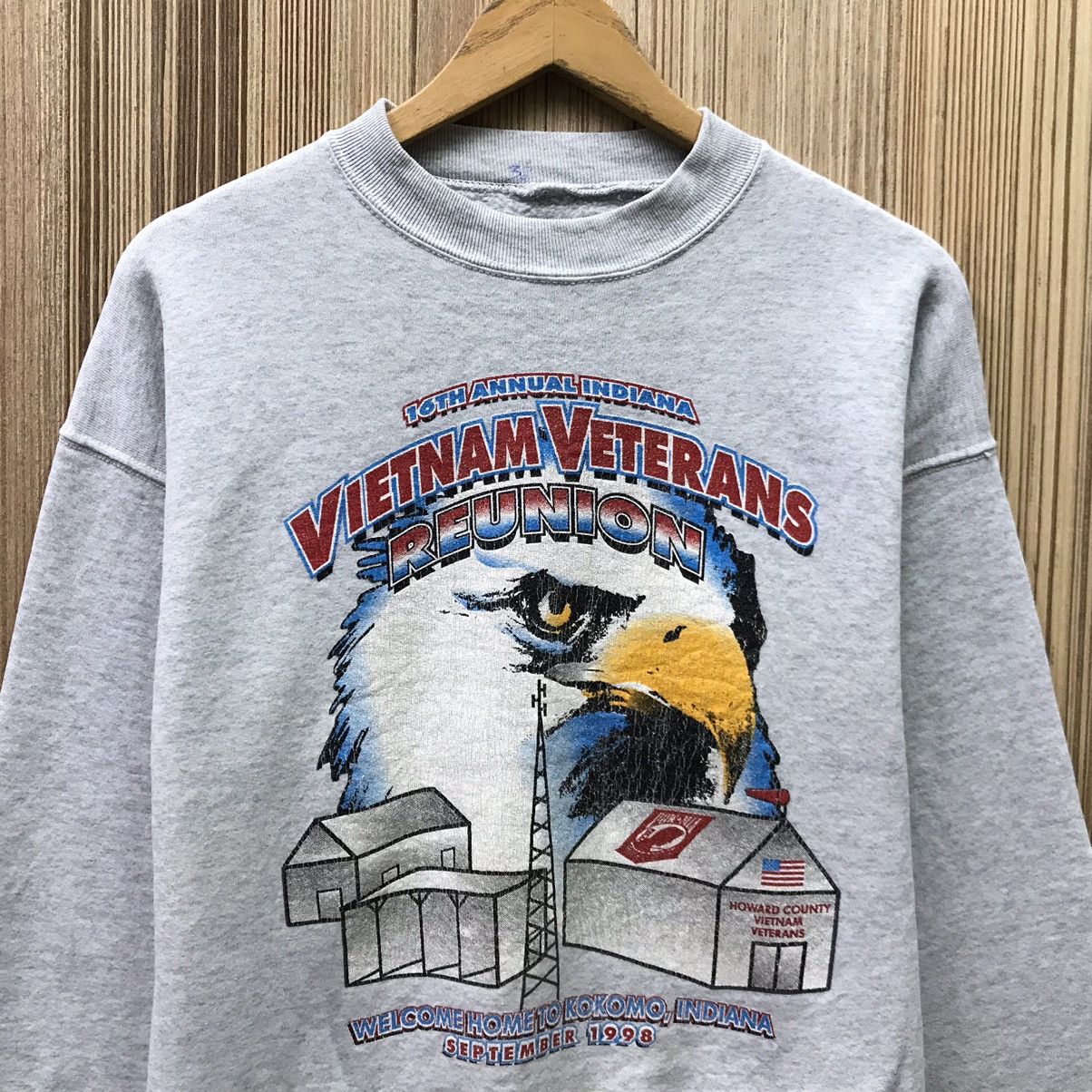 Vintage Vintage Vietnam Veterans Reunion Pow Mia Sweatshirt Size US S / EU 44-46 / 1 - 3 Thumbnail