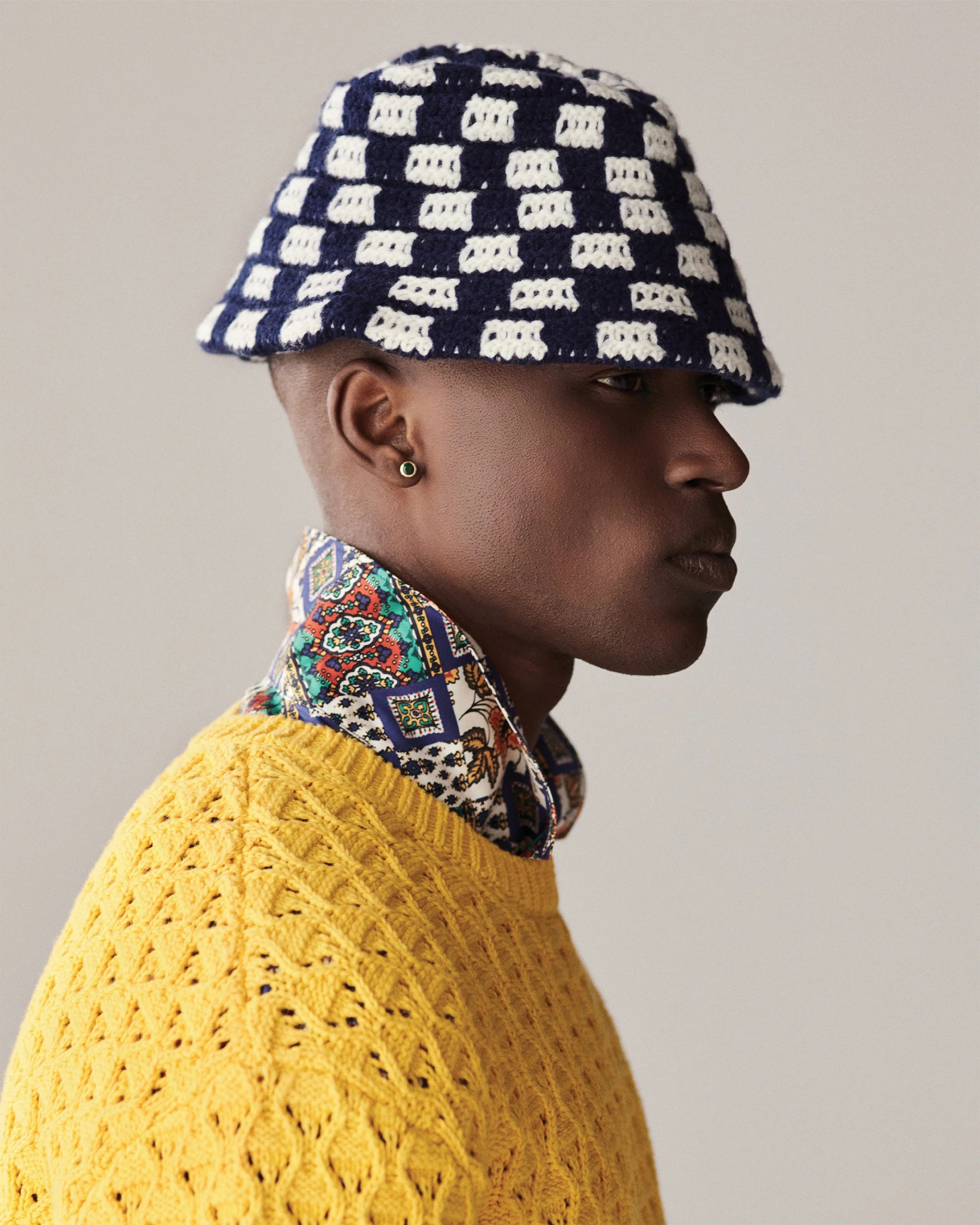 aime leon dore Crochet Bucket Hat