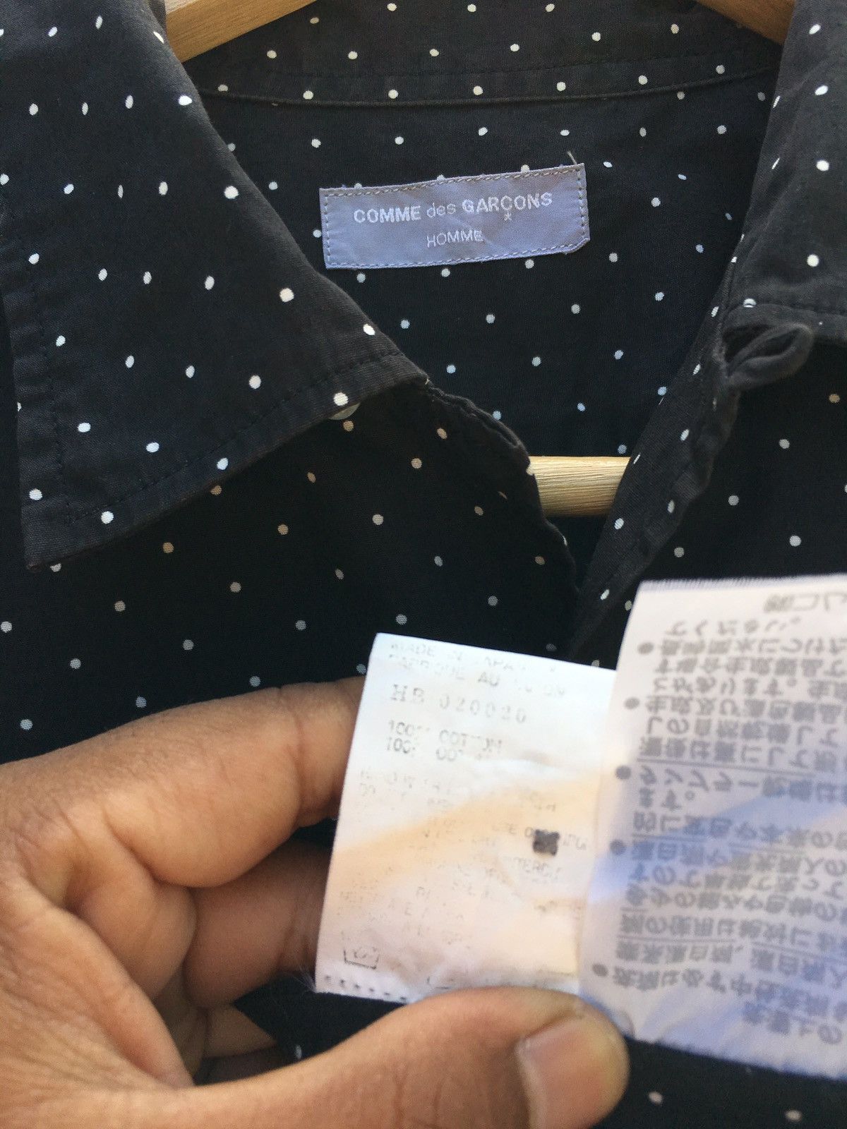 Comme des Garcons Rare Comme des garcons CDG AD 1998 Polka Dots Buttons Shirt Size US L / EU 52-54 / 3 - 16 Thumbnail