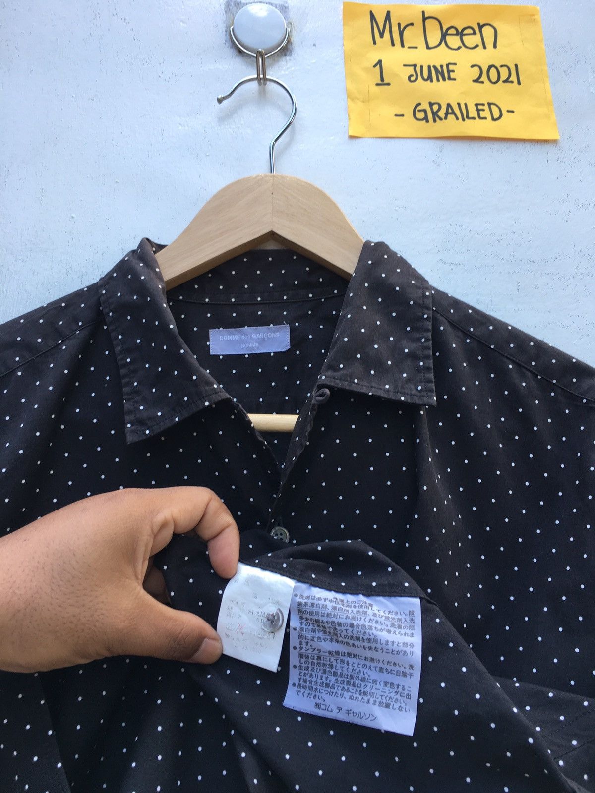 Comme des Garcons Rare Comme des garcons CDG AD 1998 Polka Dots Buttons Shirt Size US L / EU 52-54 / 3 - 11 Thumbnail