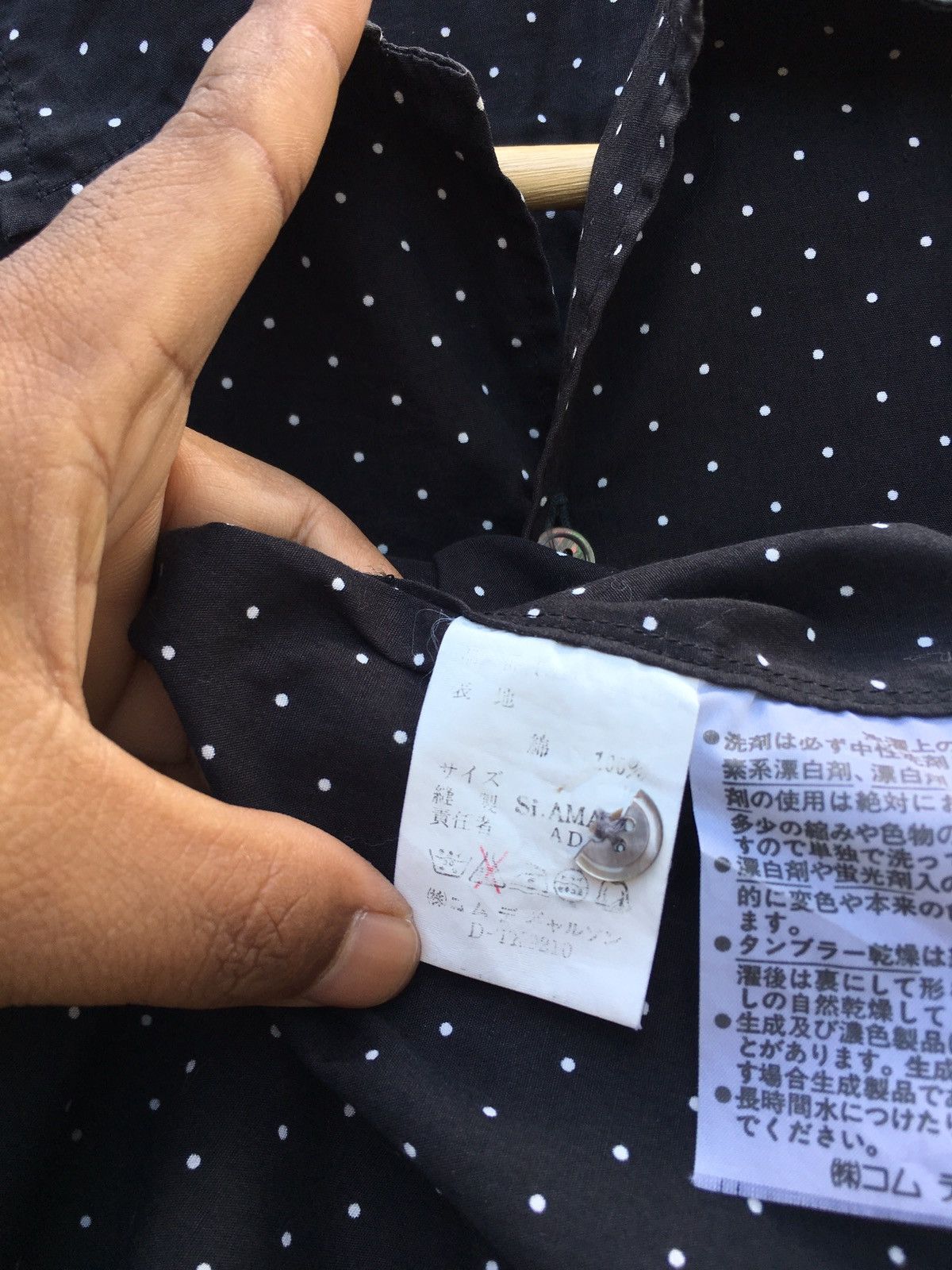 Comme des Garcons Rare Comme des garcons CDG AD 1998 Polka Dots Buttons Shirt Size US L / EU 52-54 / 3 - 13 Thumbnail