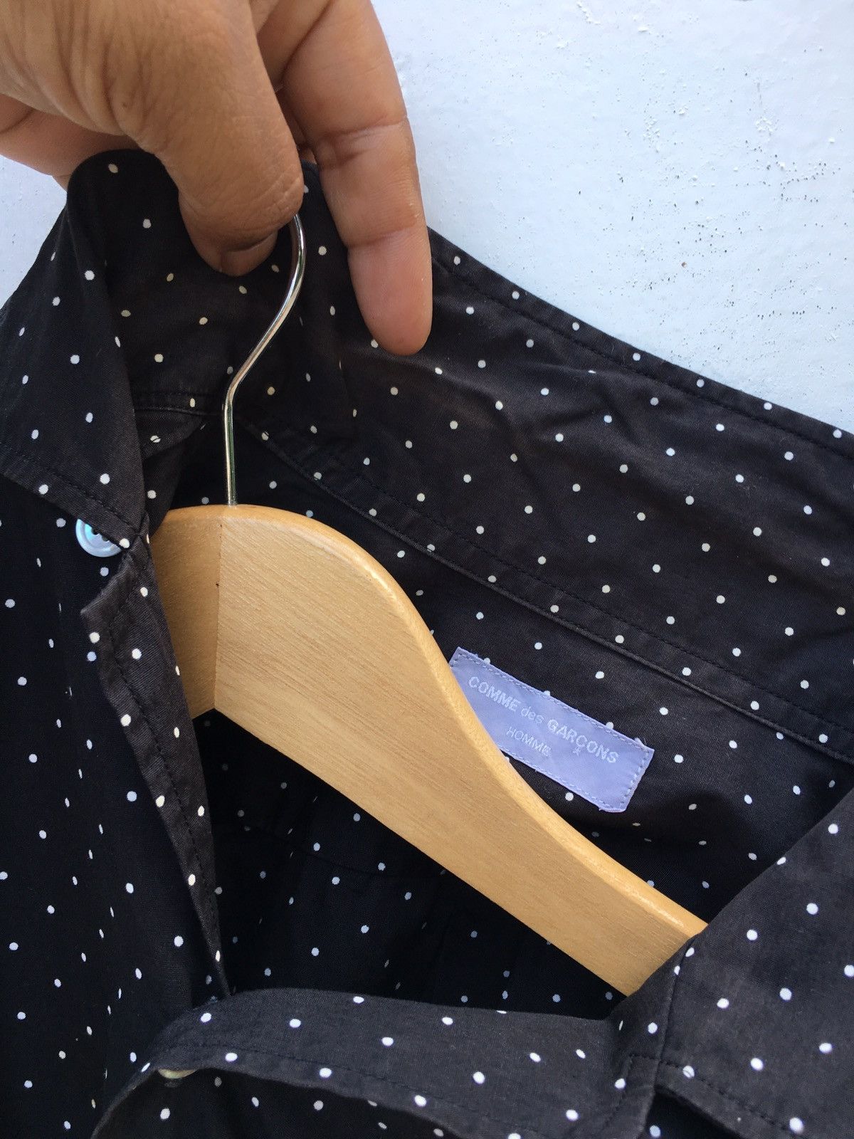 Comme des Garcons Rare Comme des garcons CDG AD 1998 Polka Dots Buttons Shirt Size US L / EU 52-54 / 3 - 10 Thumbnail