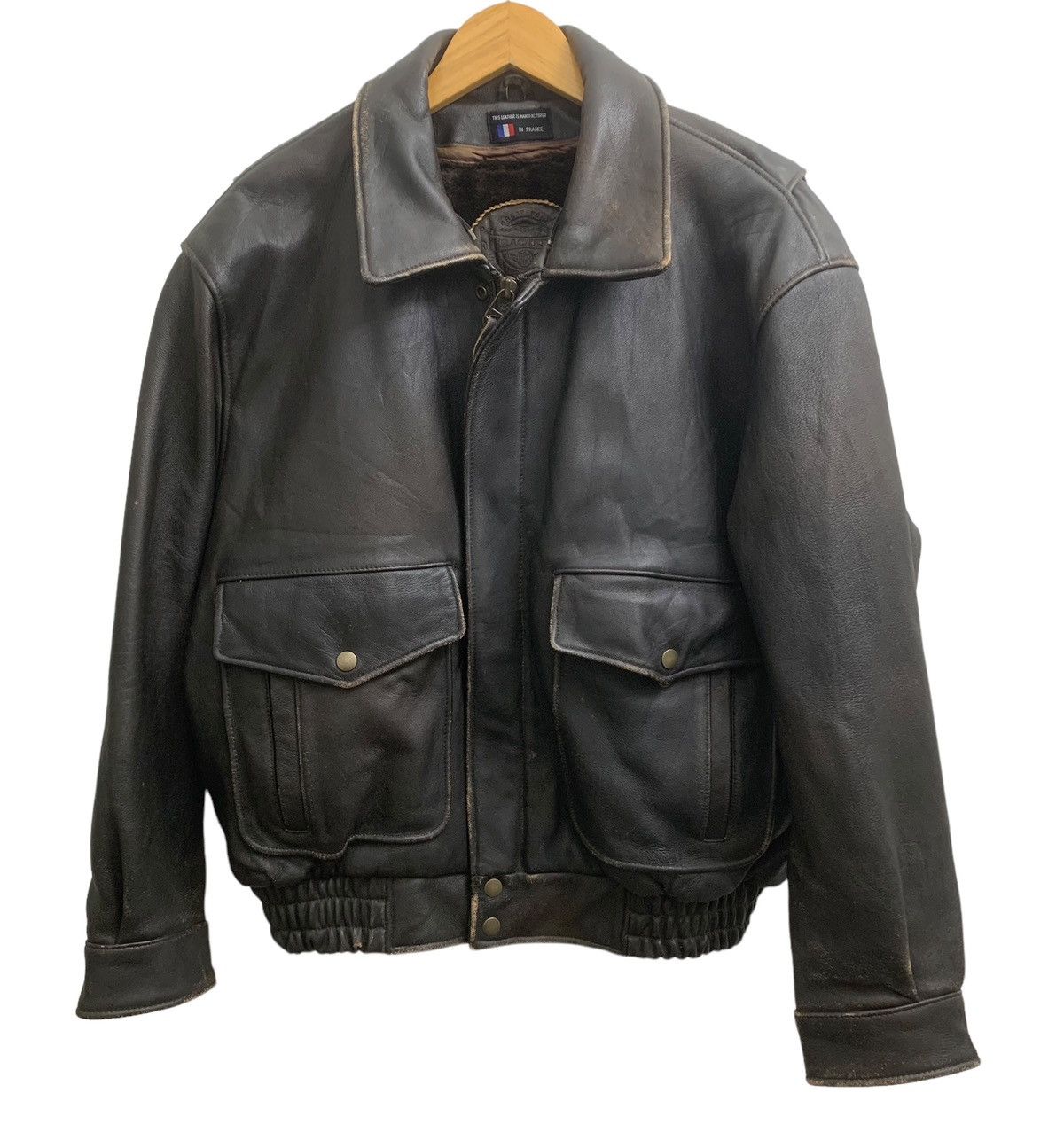 Kadoya RARE ‼️ Vintage Crackers A-2 Leather Bomber Jacket Size US L / EU 52-54 / 3 - 1 Thumbnail