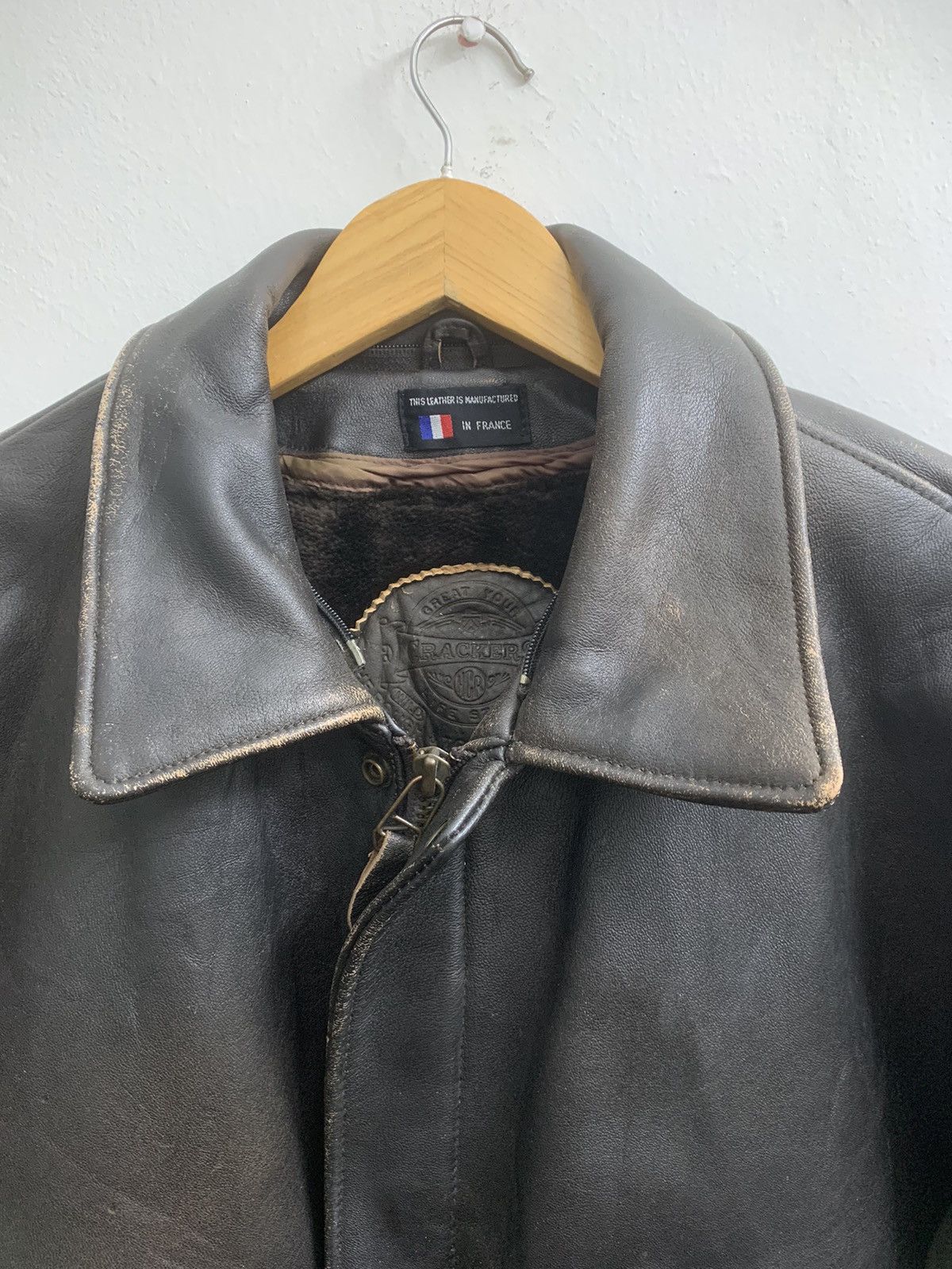 Kadoya RARE ‼️ Vintage Crackers A-2 Leather Bomber Jacket Size US L / EU 52-54 / 3 - 5 Thumbnail