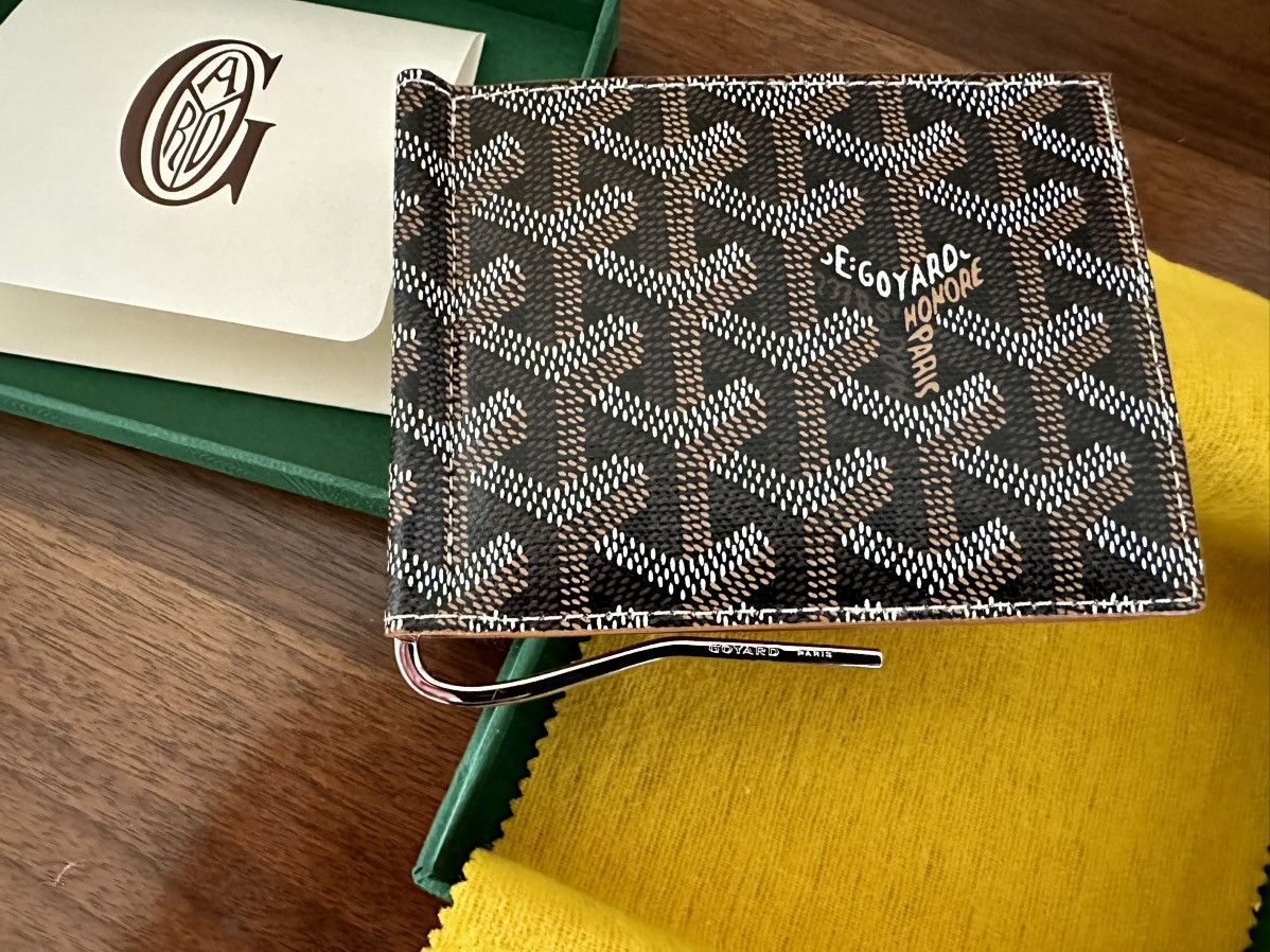 Goyard Saint Thomas Money Clip Wallet Goyardine Black