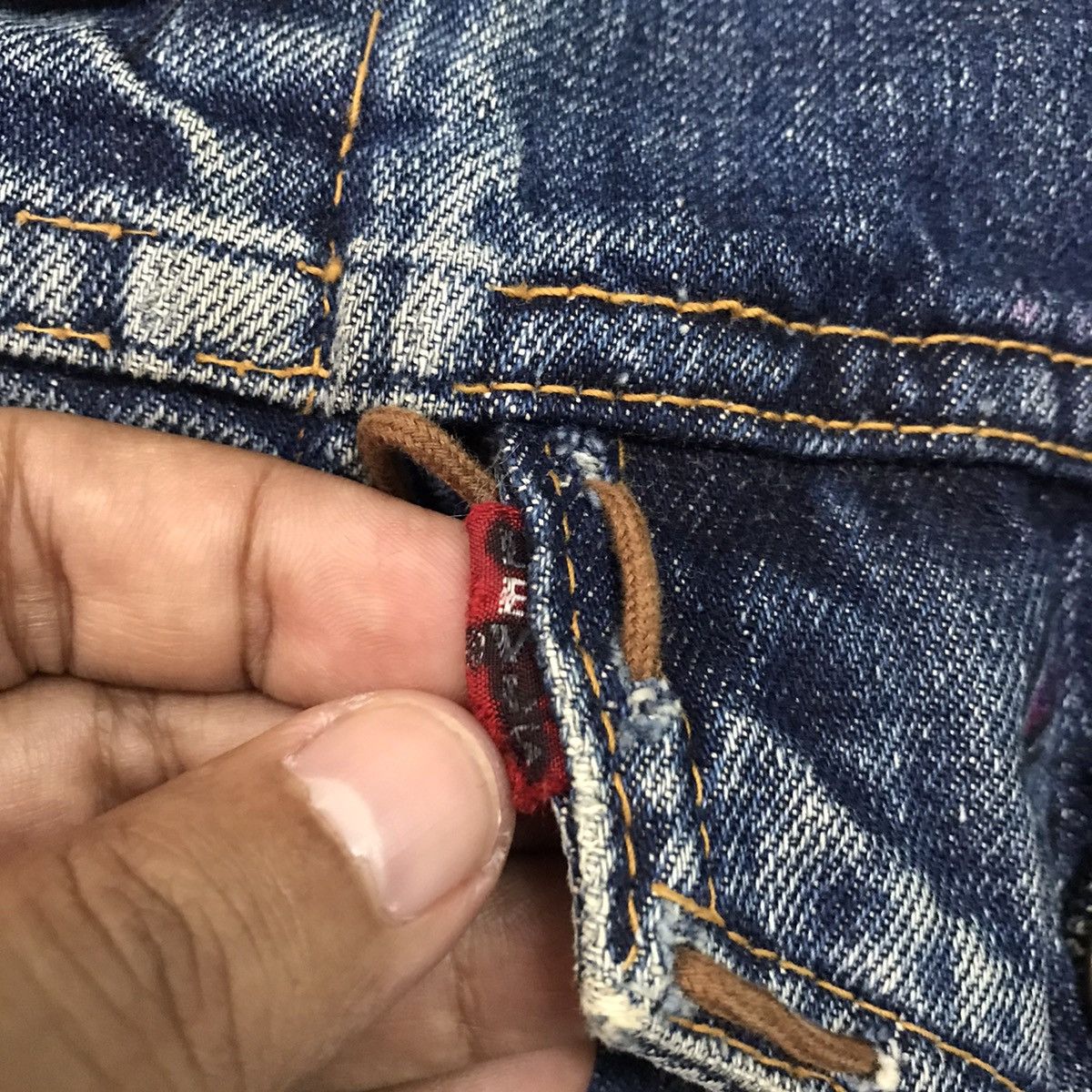 Levi's Vtg Levis Big E 521 Button Trucker Distress & Custom Jacket Size US M / EU 48-50 / 2 - 7 Thumbnail