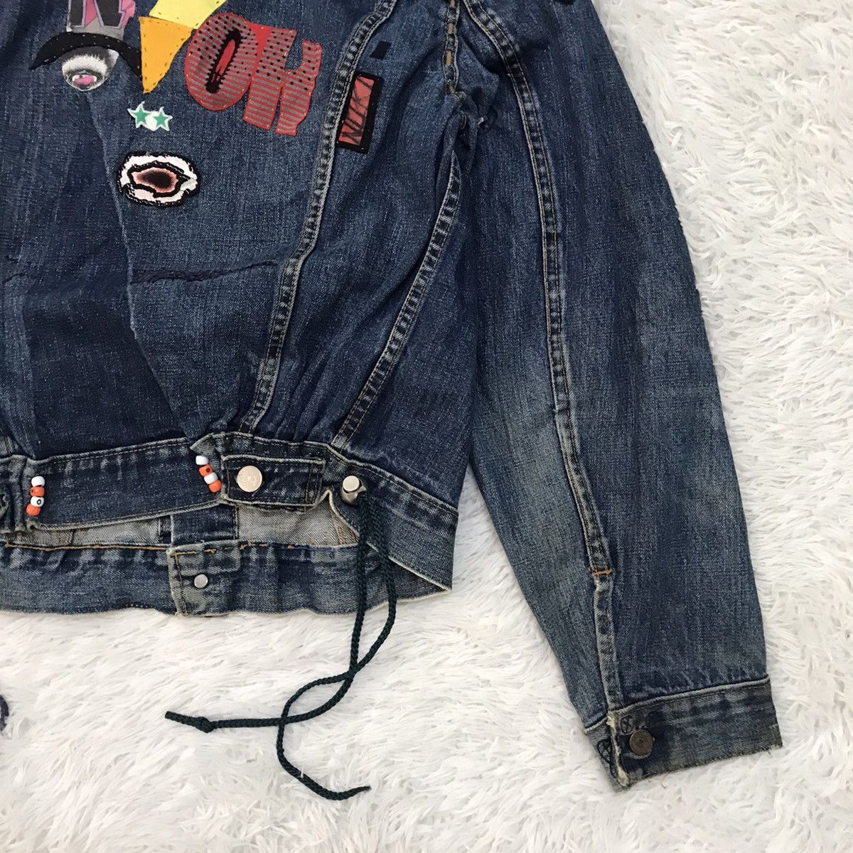 Levi's Vtg Levis Big E 521 Button Trucker Distress & Custom Jacket Size US M / EU 48-50 / 2 - 15 Thumbnail