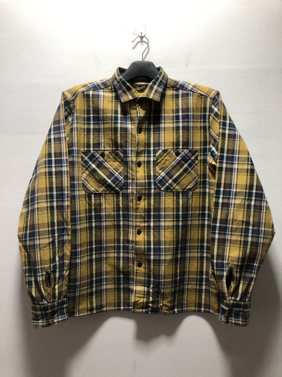 Stevenson Overall Co. STEVENSON Overall Co Shirt Flannel Plaid Japanmade Workwear Size US L / EU 52-54 / 3 - 1 Thumbnail